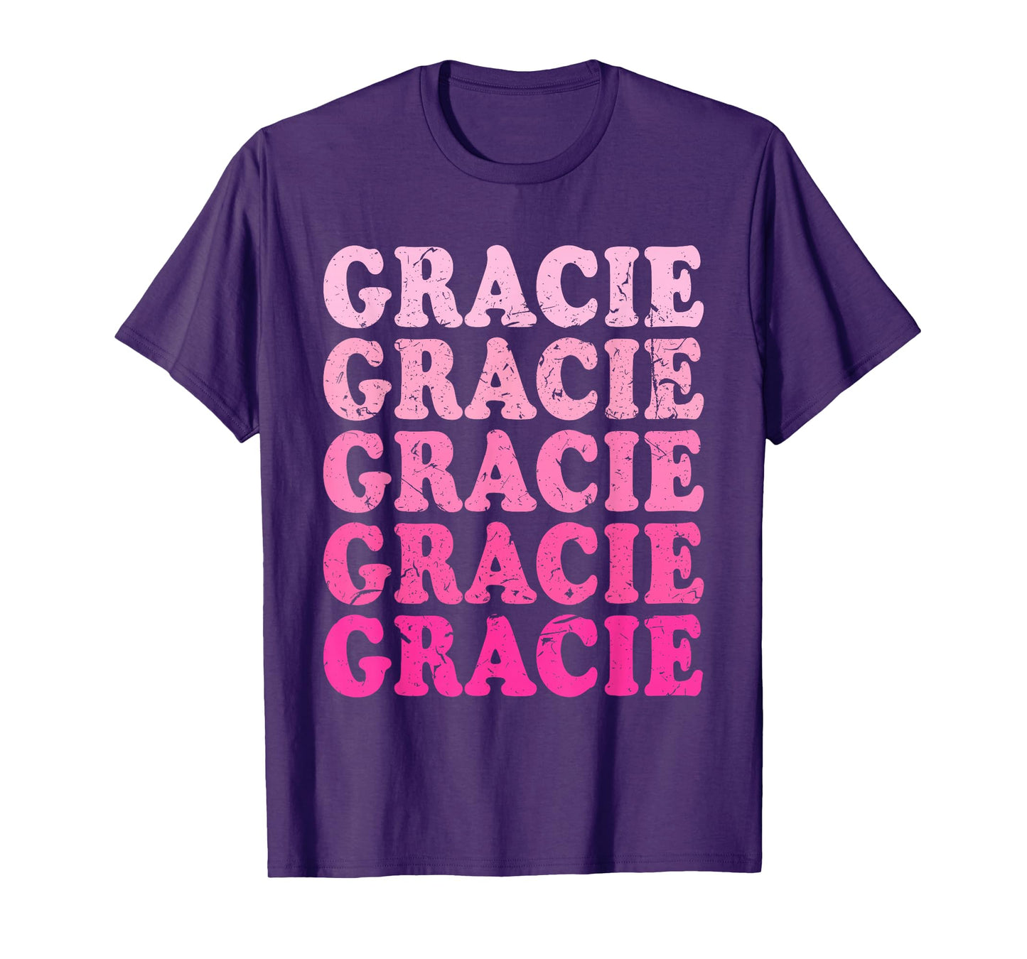 Retro Gracie First Name Personalized Gracie Groovy Vintage T-Shirt