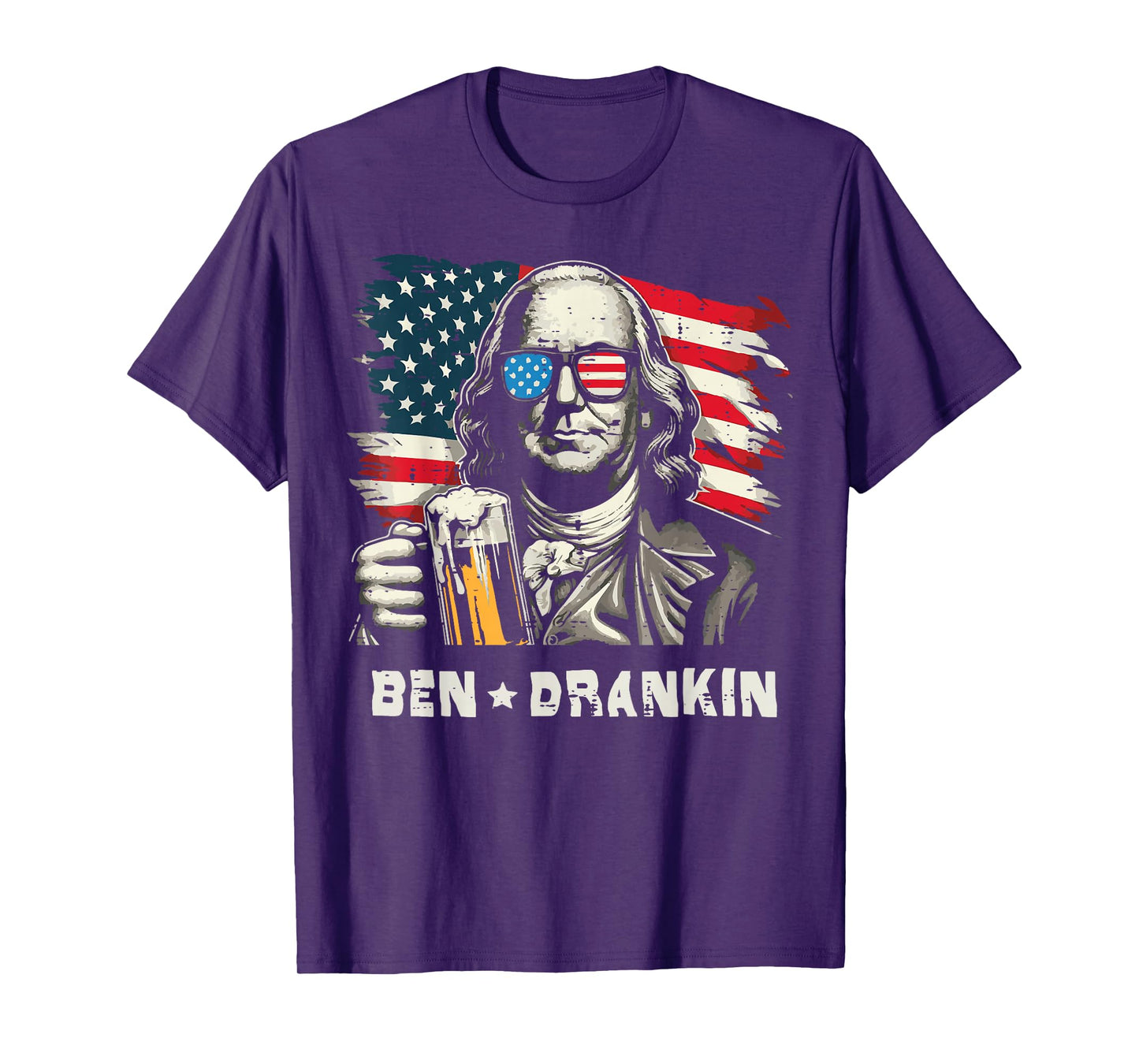 4th Of July Franklin Ben Drankin American Dad Men Women T-Shirt