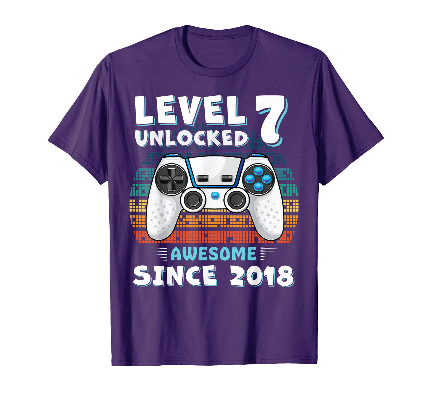 7 Year Old BDay Decorations Son Boy 7yr 2018 7th Birthday T-Shirt