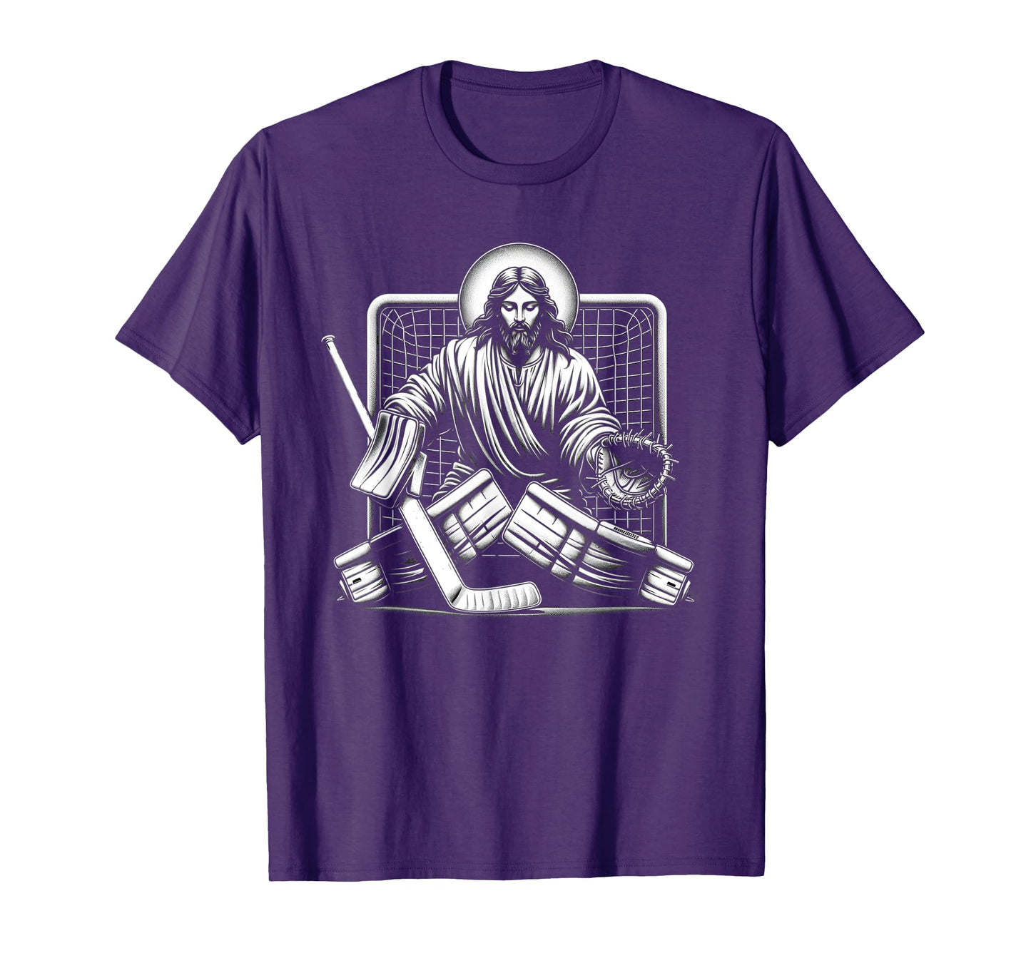Jesus Saves Hockey Goalie Christian T-Shirt