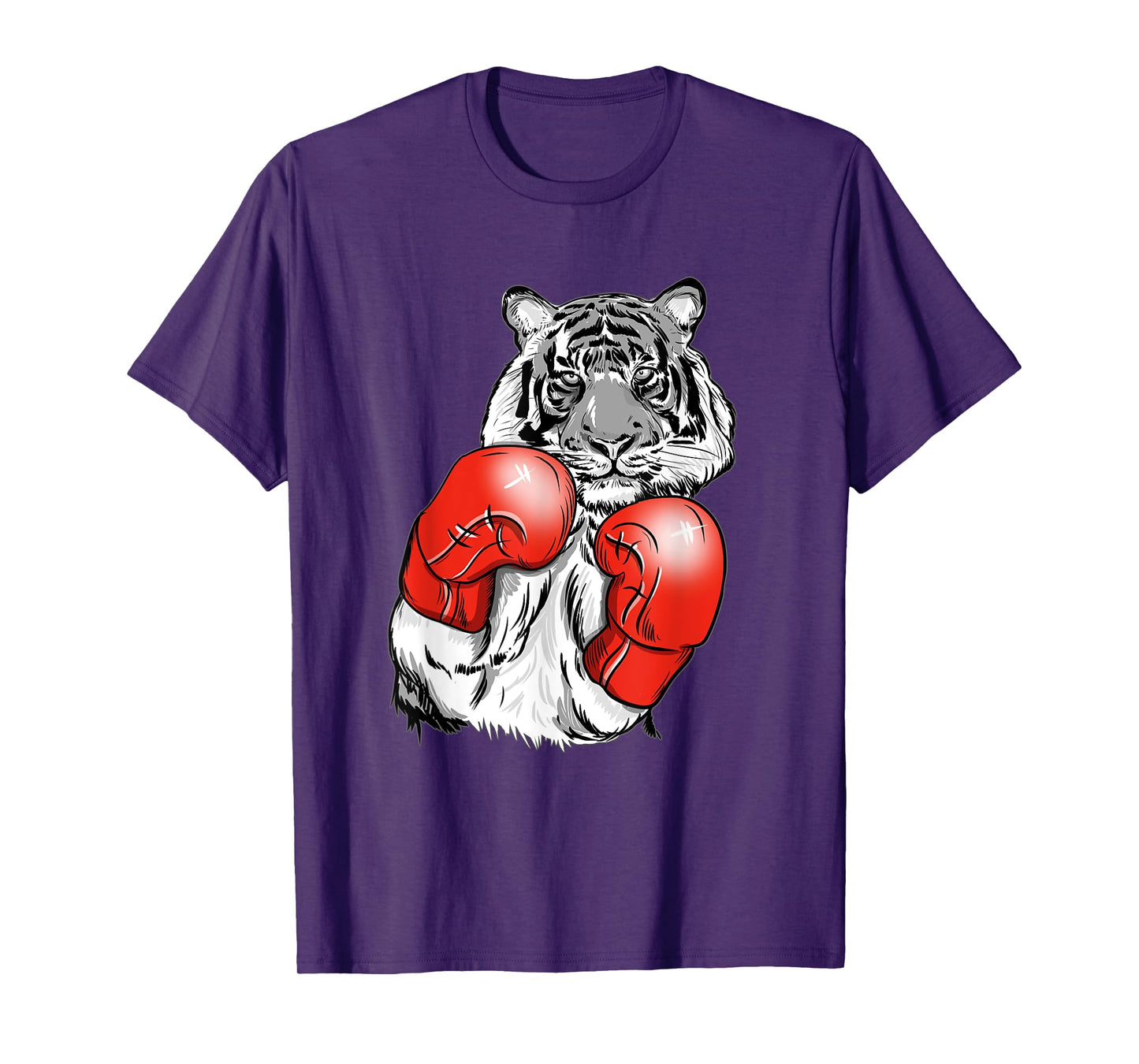 Funny Boxing Tiger With Red Gloves Kids Adults T-Shirt