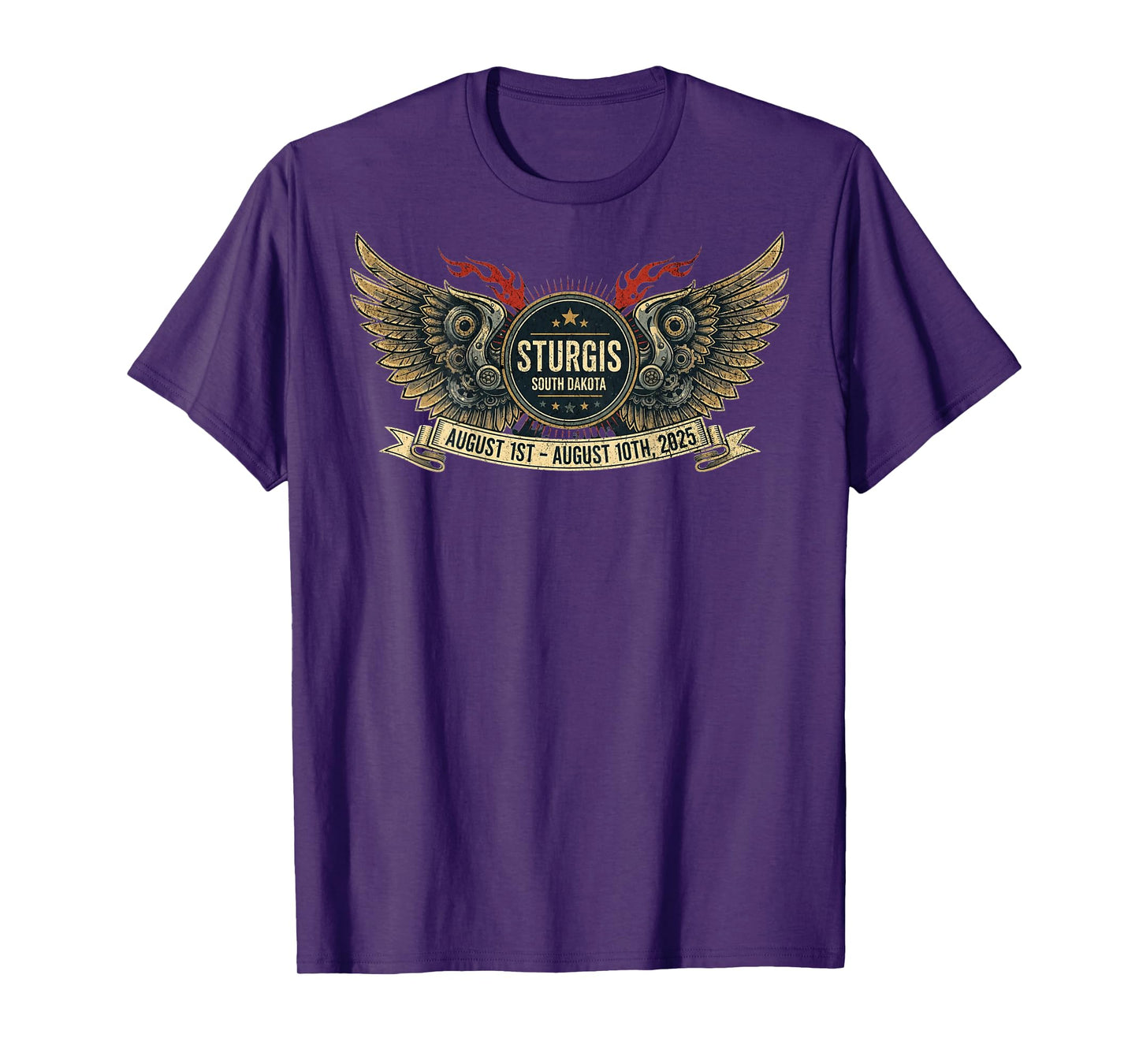 2025 STURGIS WITH VINTAGE ART ON BACK T-Shirt