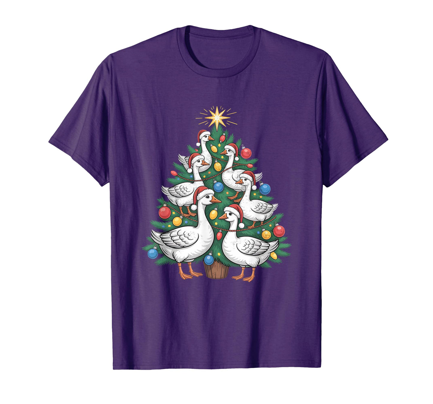 Goose Christmas Tree T-Shirt