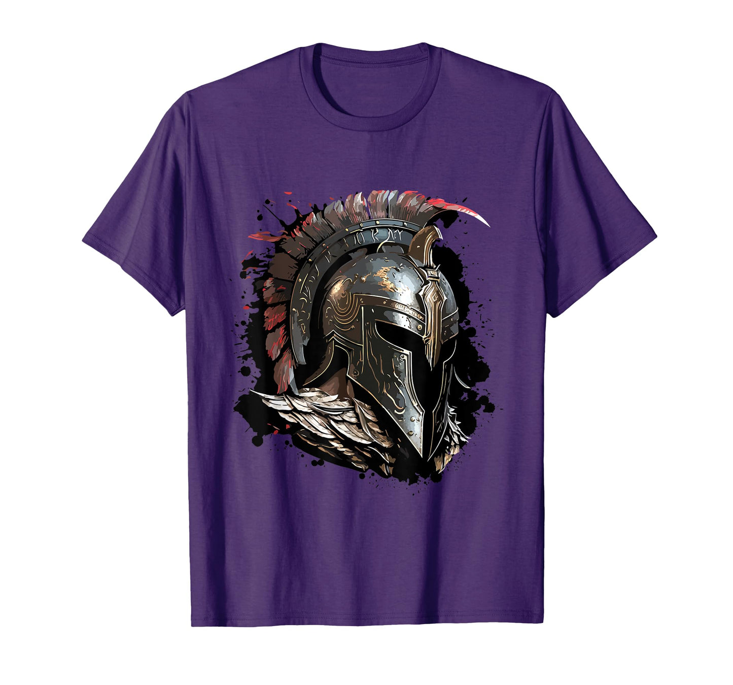 Spartan Helmet Warrior Gladiator Gym Fitness Workout T-Shirt