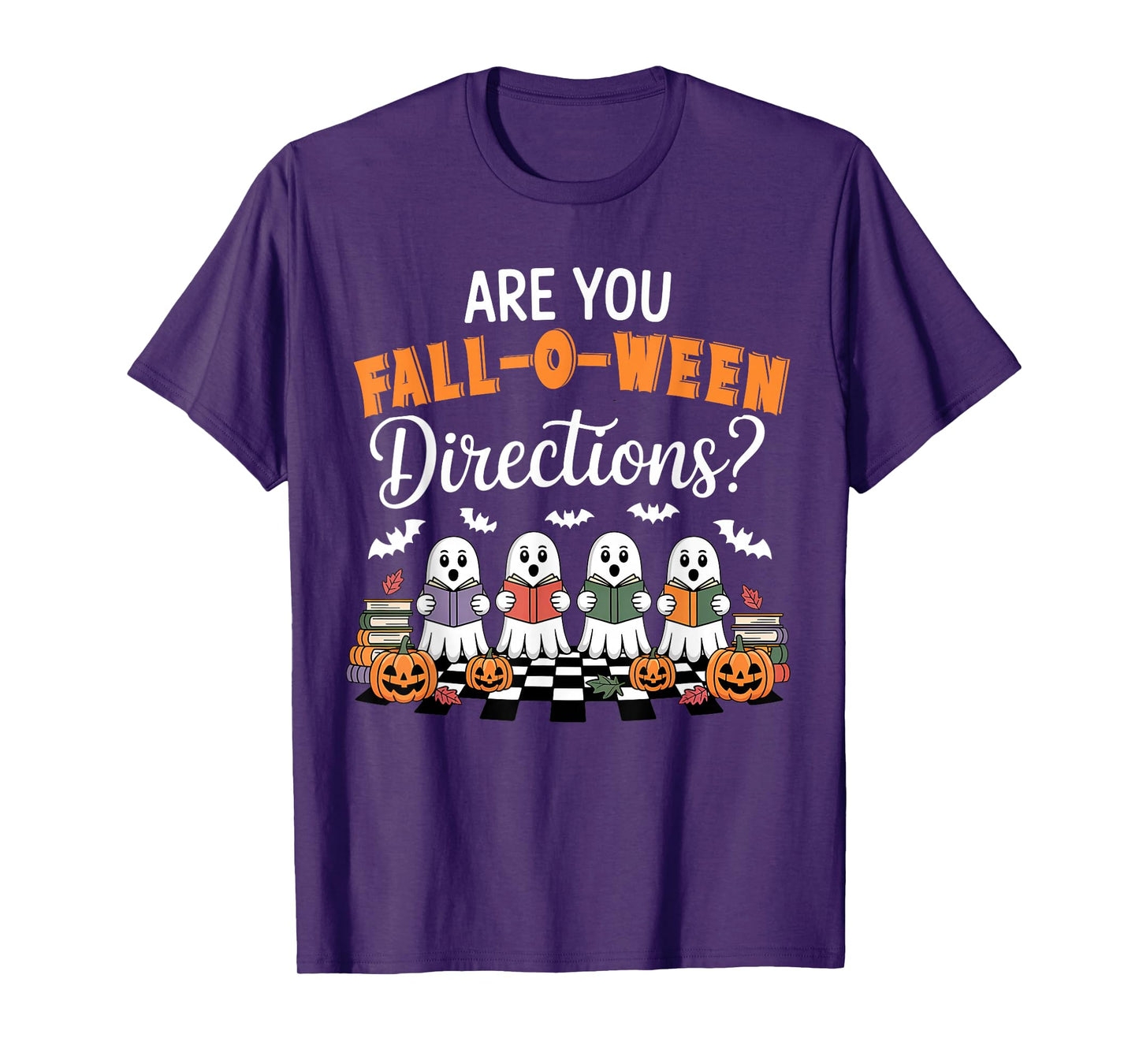 Funny Halloween Teacher Joke are You Fall O Ween Directions T-Shirt
