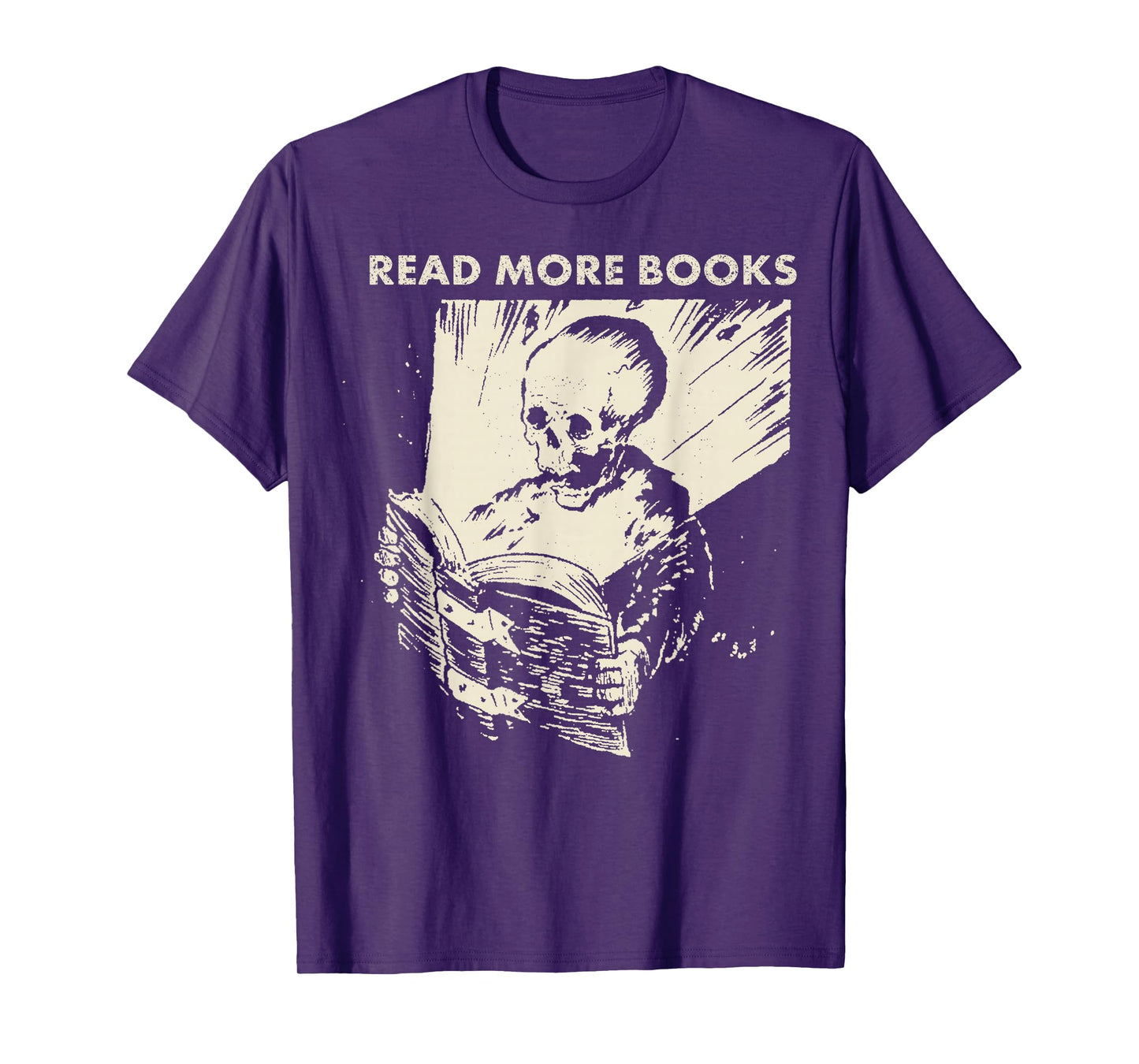Skeleton Read More Books T-Shirt