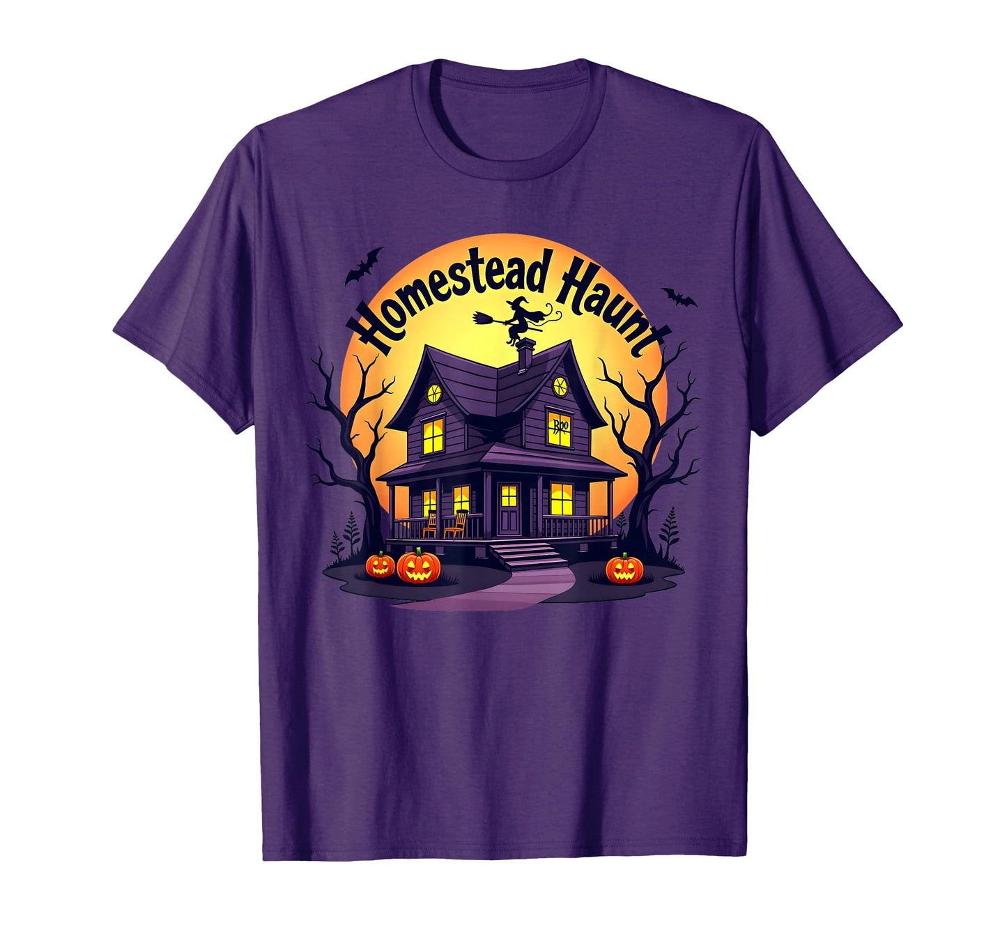 Halloween Family Homestead Haunt Spooky House Decor T-Shirt