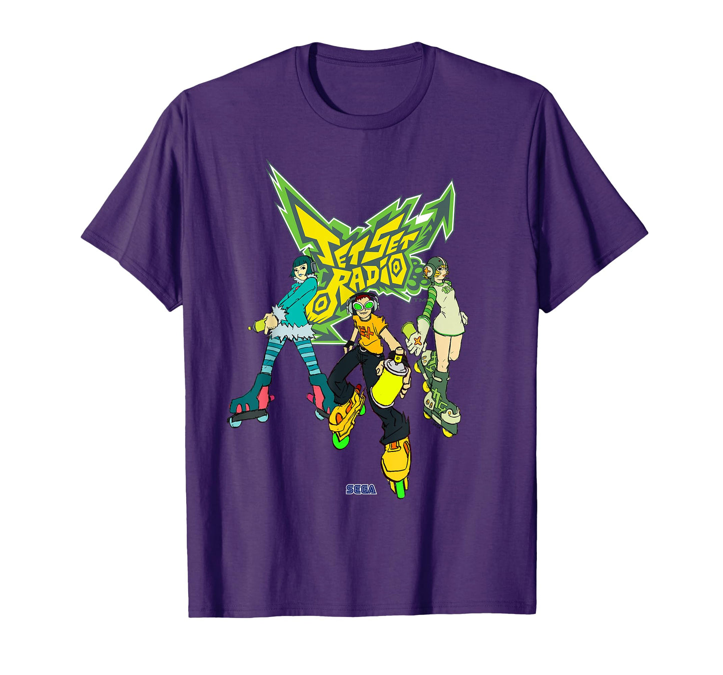 Jet Set Radio group Mew, Beat, Gum SEGA Dreamcast video game T-Shirt