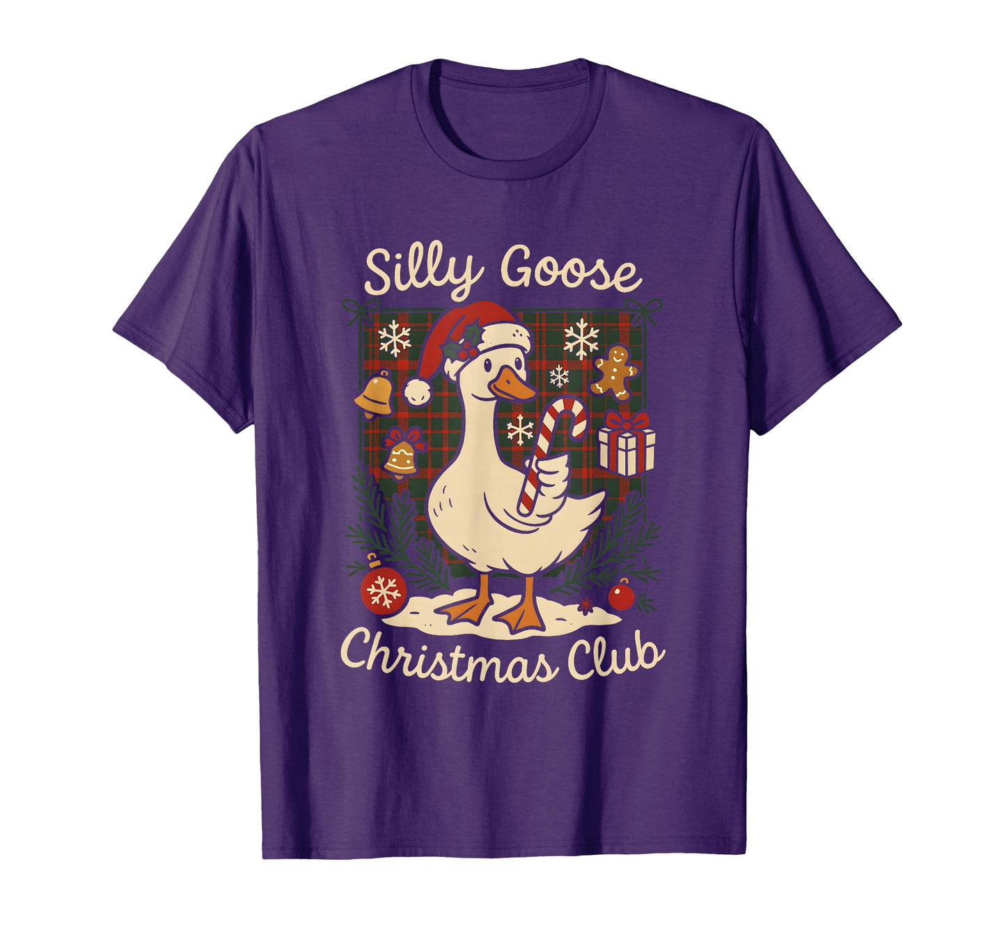 Goose Silly Christmas Club Festive Holiday Artwork T-Shirt