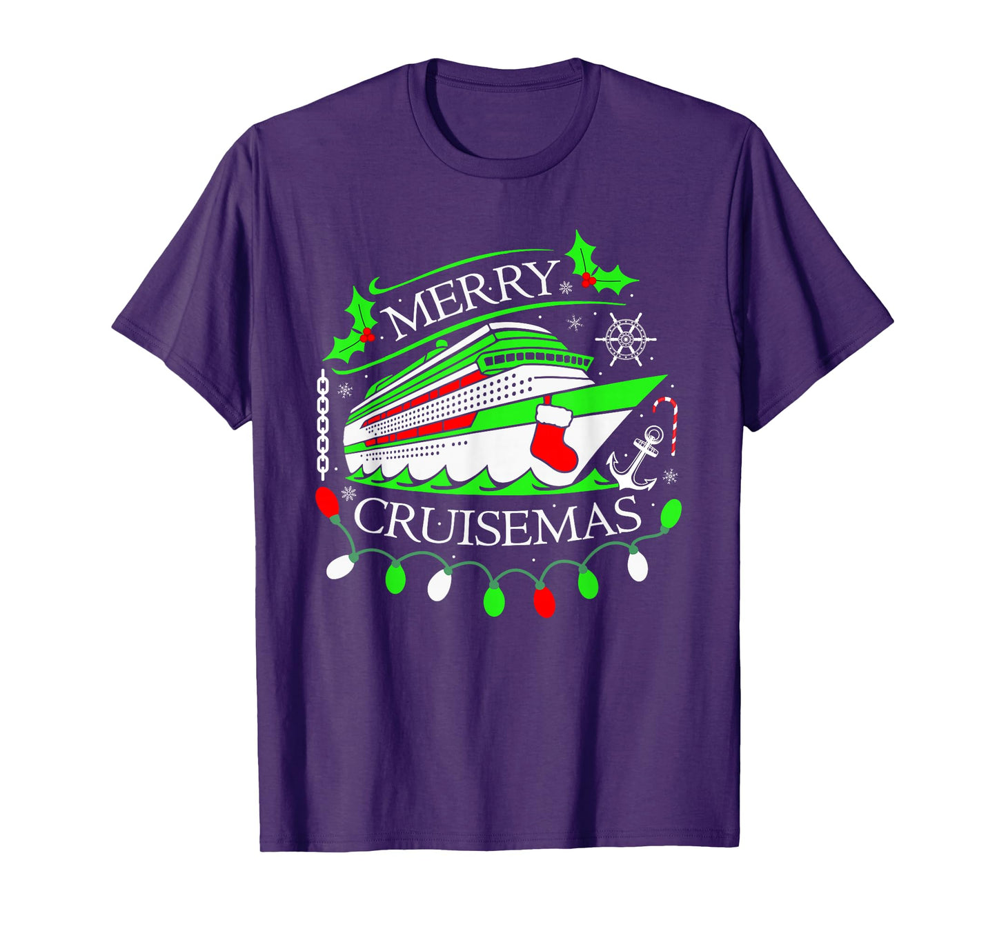 Merry Cruisemas Cruise Vacation Family Cruising Christmas T-Shirt