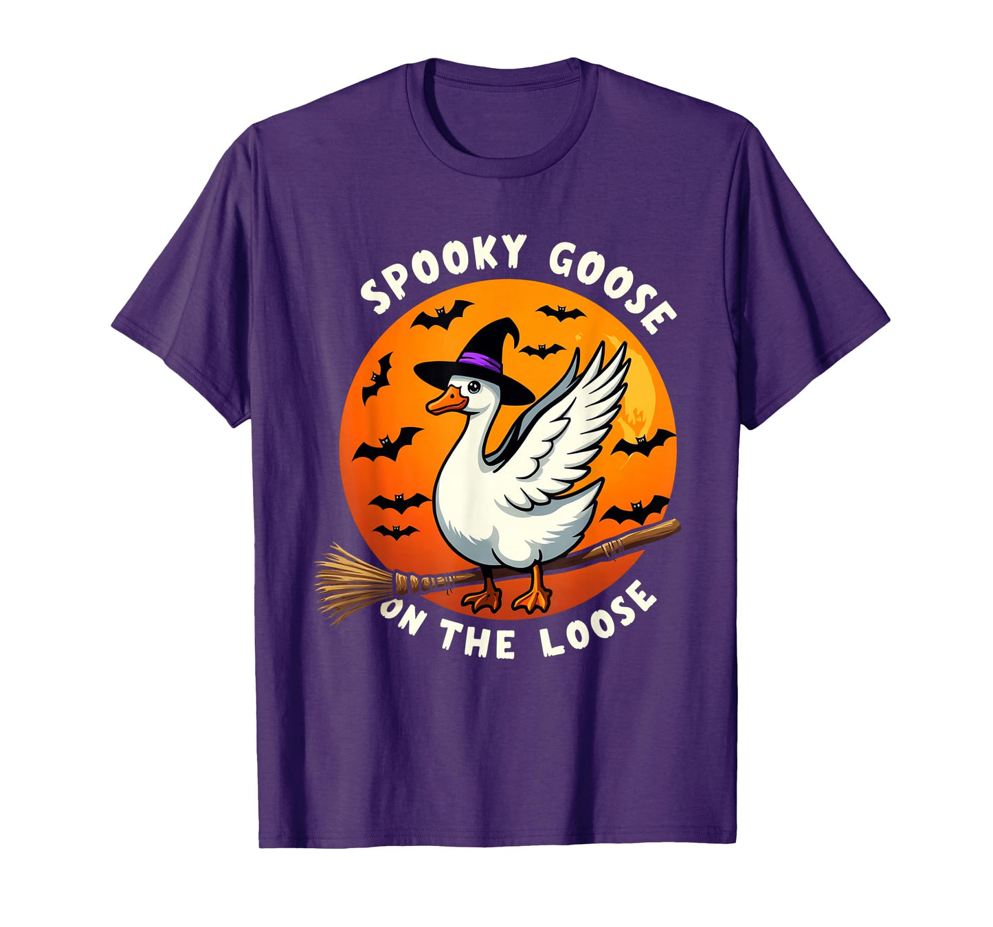 Spooky Goose on The Loose Halloween T-Shirt