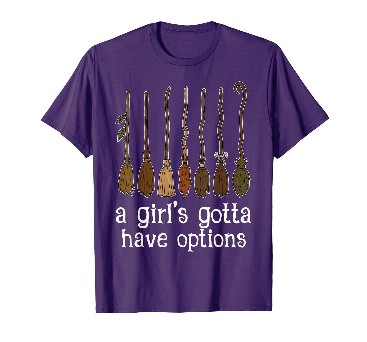 Retro A Girl’s Gotta Have Options Spooky Witches Halloween T-Shirt