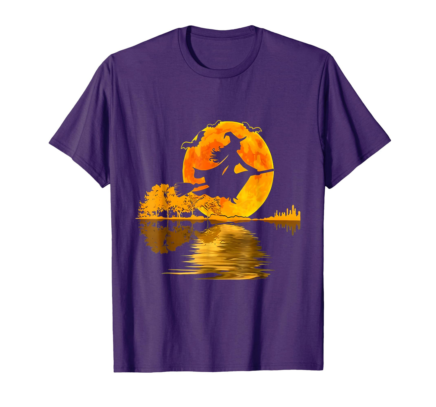 One Witch Riding Broom Halloween T-Shirt