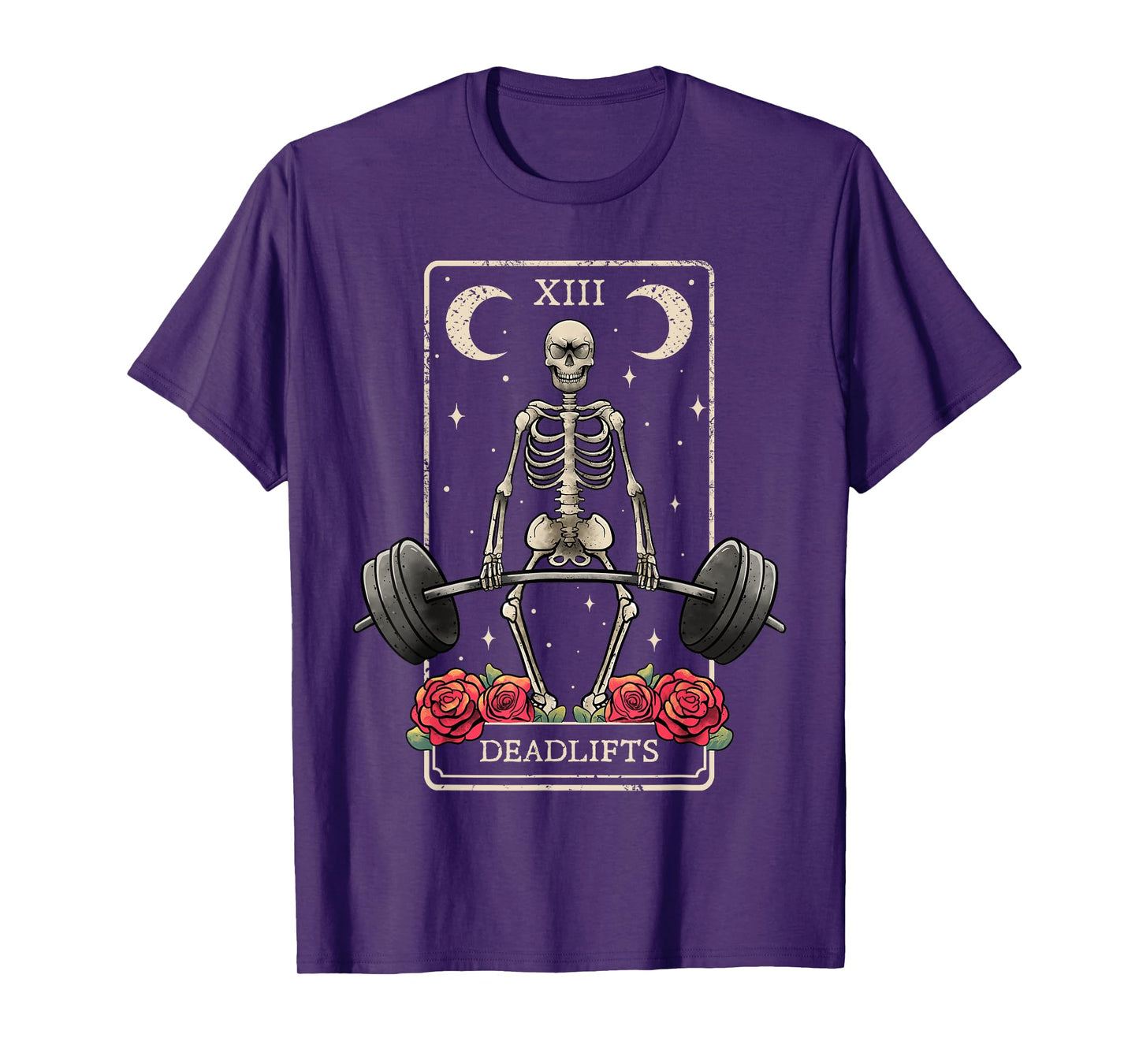 Deadlifts Tarot Card Occult Workout Esoteric Gothic Goth Gym T-Shirt