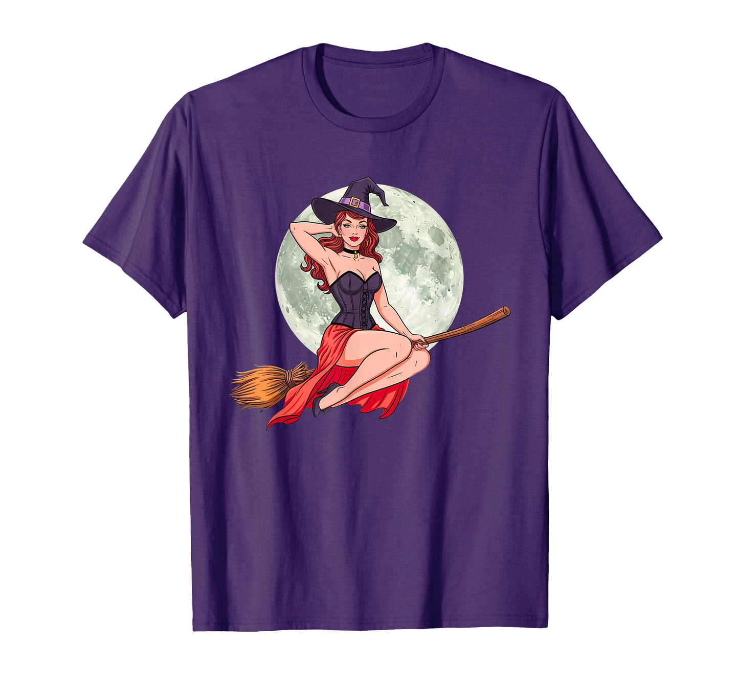 Spooky Halloween Witch Costume Gifts for Girls and Women T-Shirt
