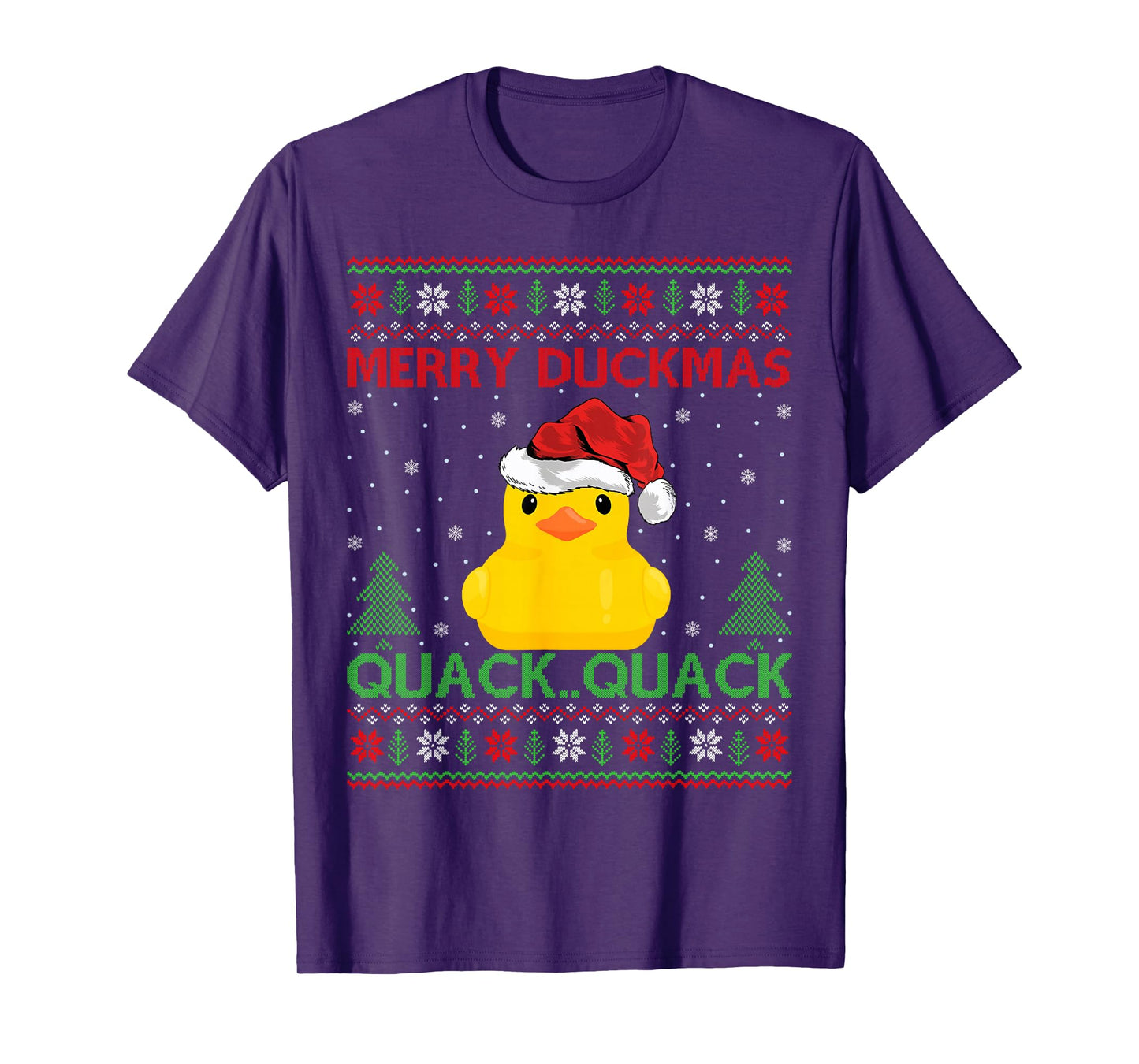 Merry Duckmas Ugly Xmas Sweater Rubber Duck Christmas T-Shirt