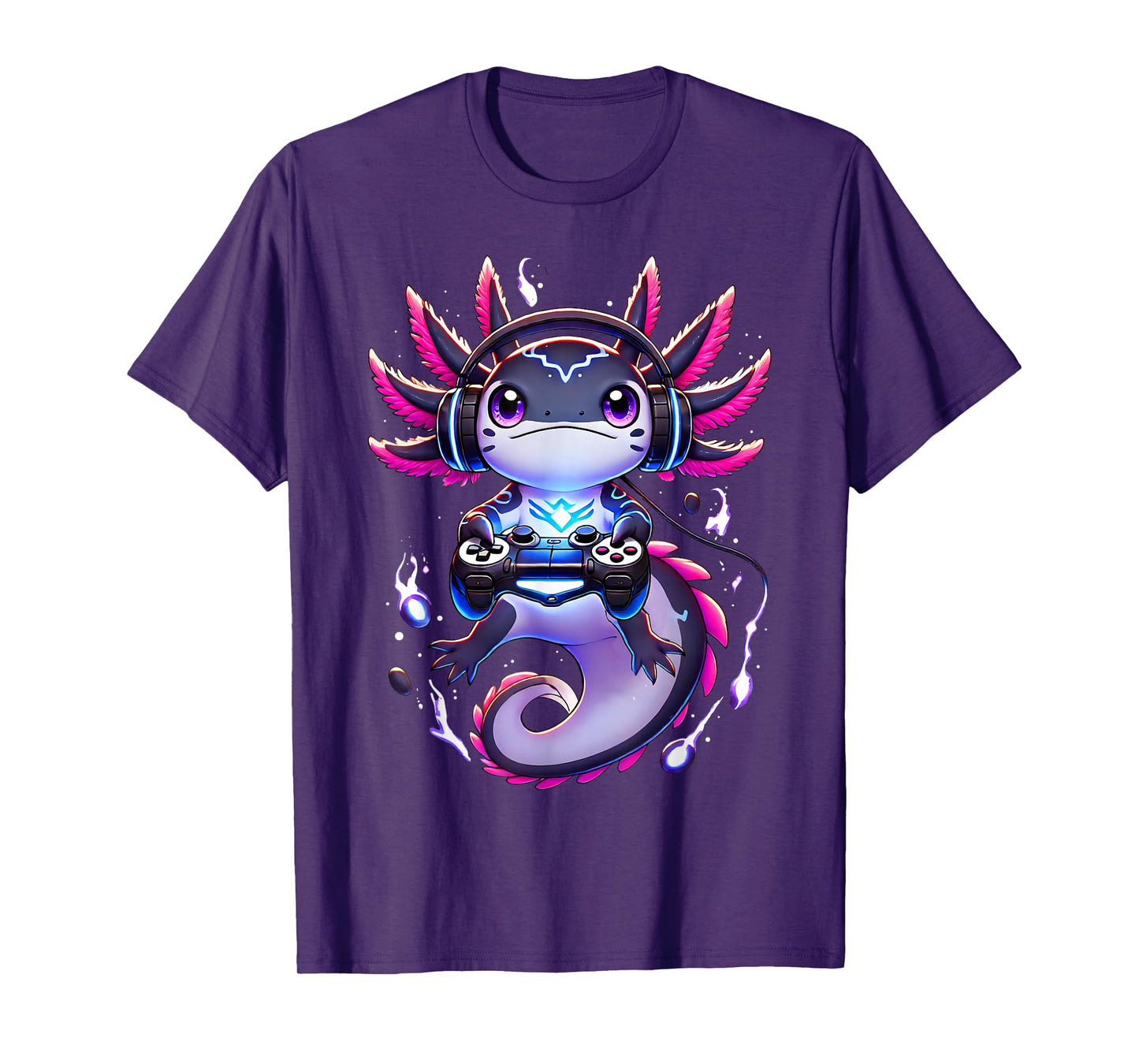 Funny Gamer Axolotl Video Games Retro Boys Girls Kids T-Shirt