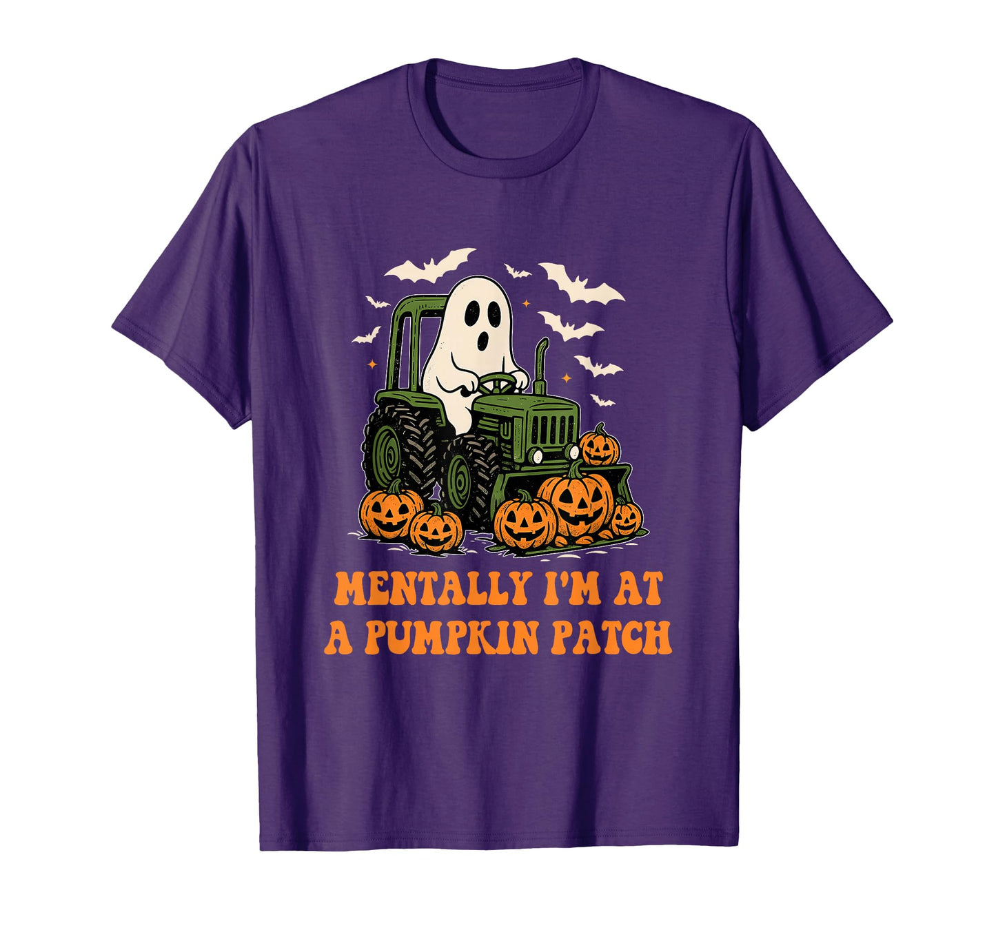 Mentally I'm at A Pumpkin Patch Farmer Halloween Quote T-Shirt