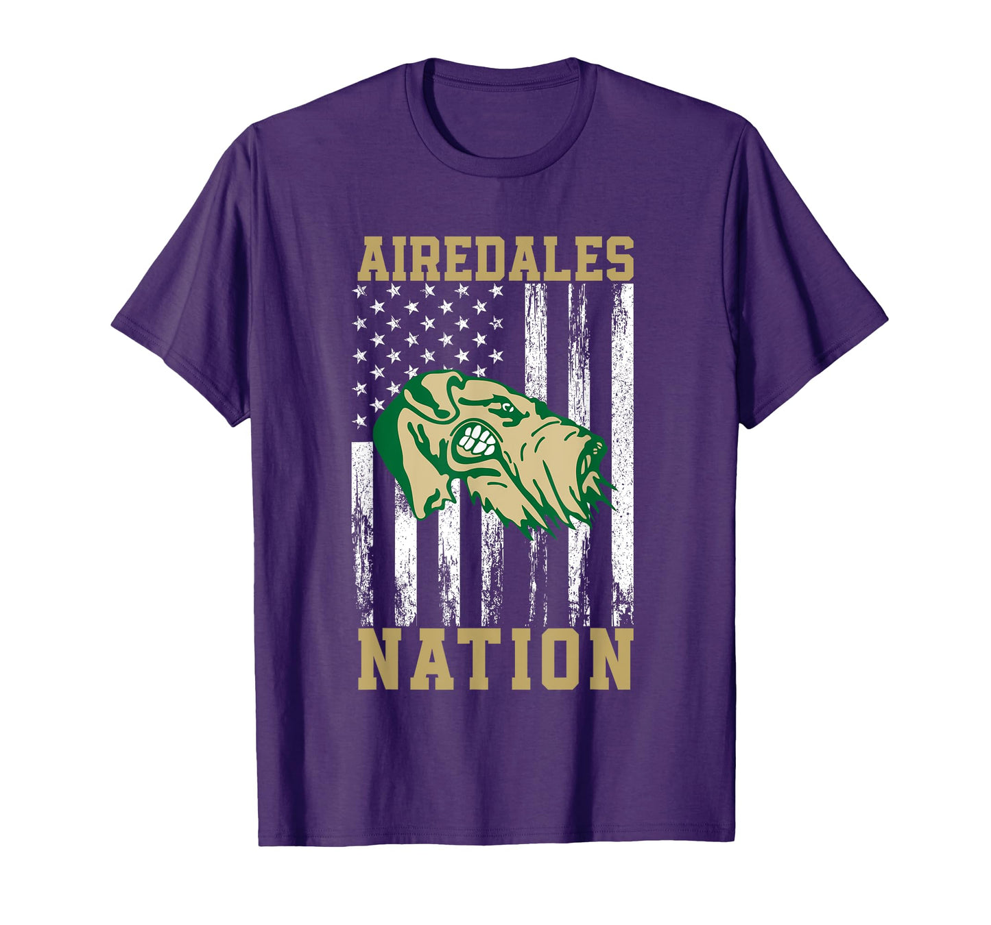 Alma Airedales Logo Nation HS T-Shirt