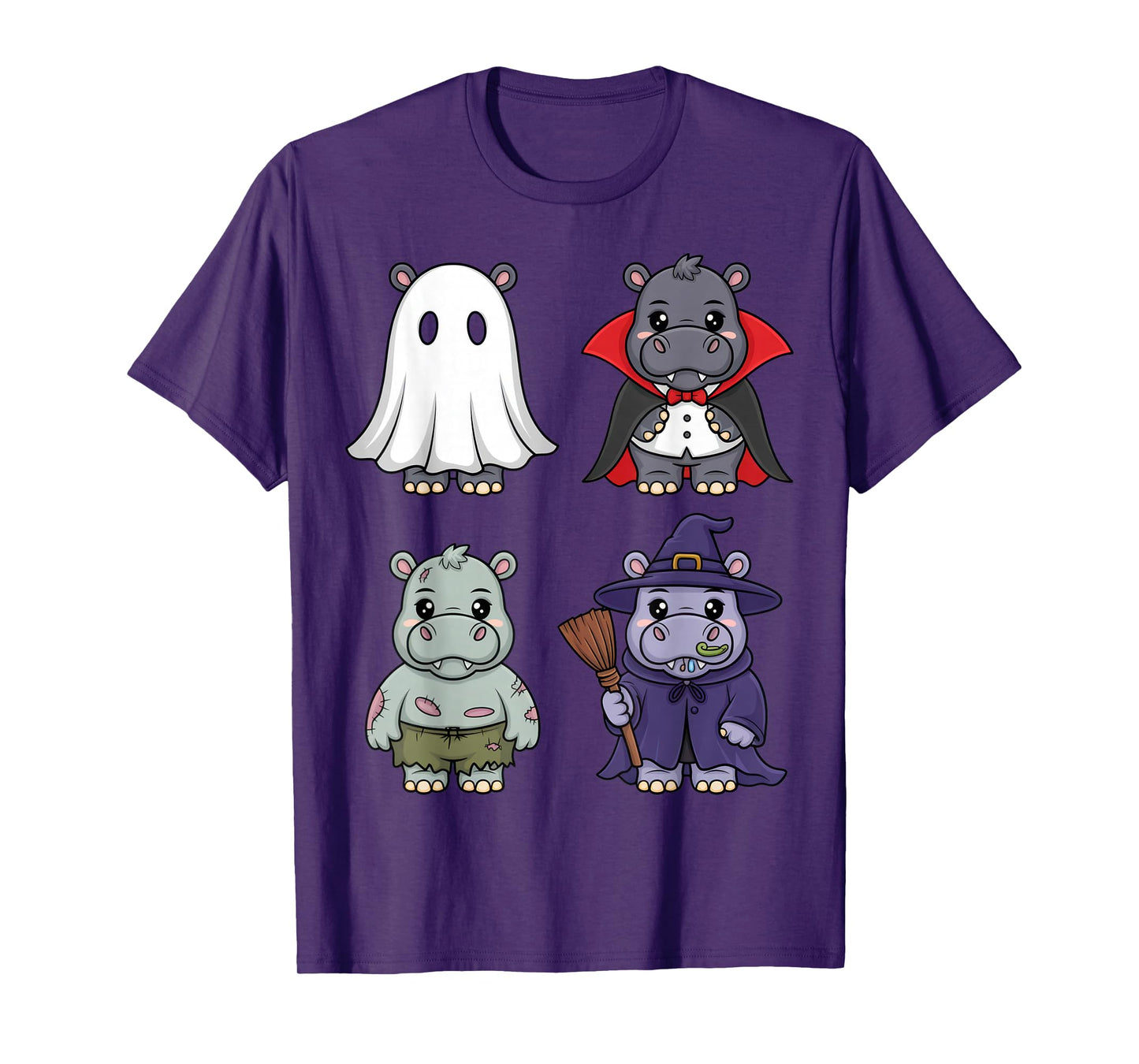 Cute Hippo Costume Halloween Fun for Animal Lovers and Kids T-Shirt