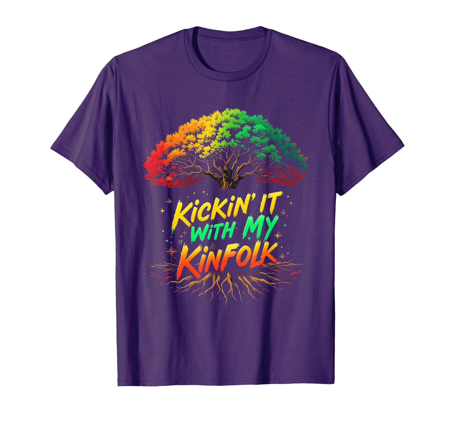 Kickin' It With My Kinfolk Funny Summer Family Reunion T-Shirt