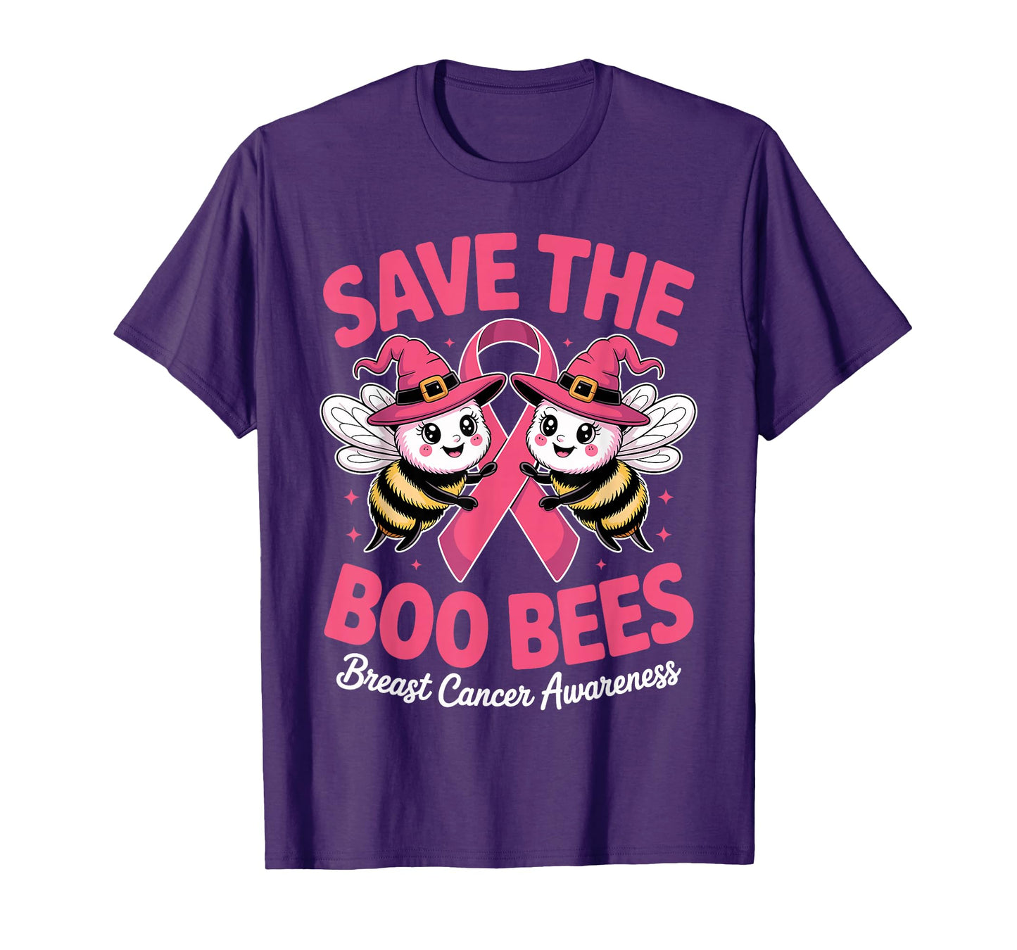 Save The Boo Bees Breast Cancer/Halloween Pink Ribbon T-Shirt