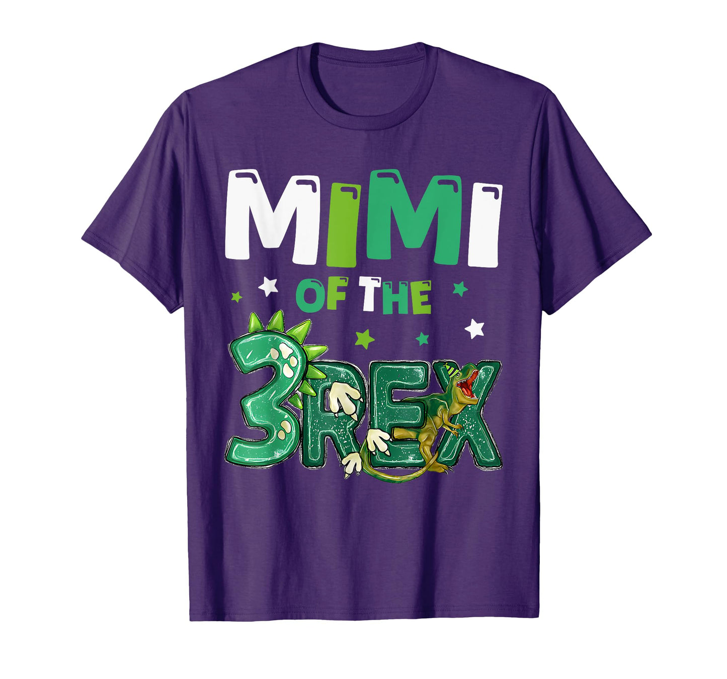 Mimi of the Three Rex Birthday Dinosaur Family Matching T-Shirt