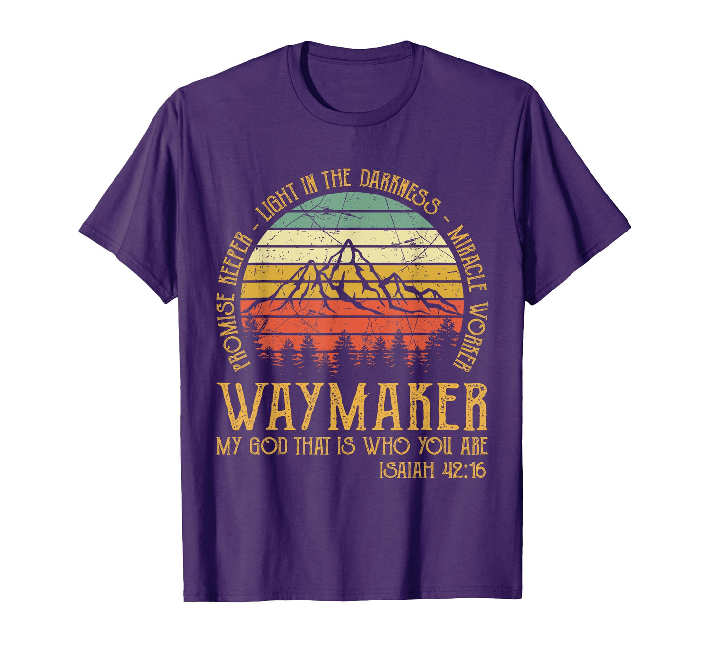 Waymaker Miracle Worker Promise Keeper Tshirt Christian T-Shirt