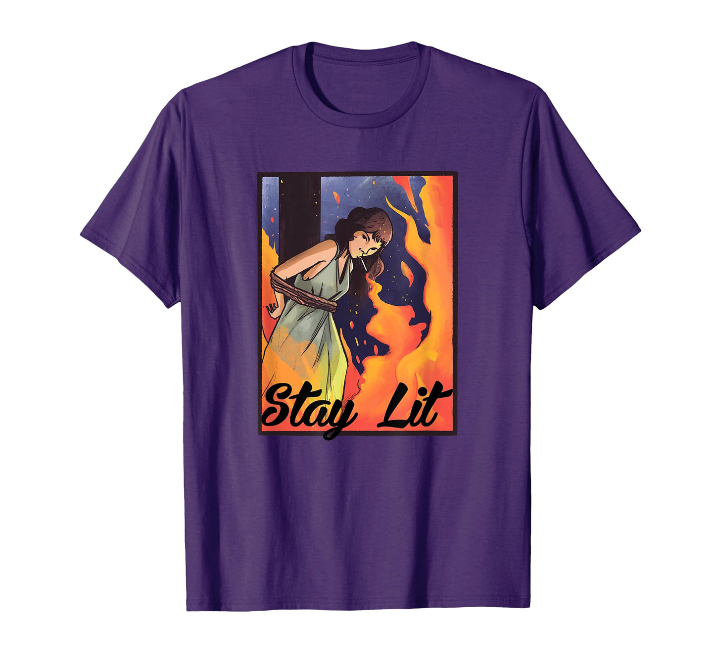 Burning Witch Smoking - Stay Lit T-Shirt