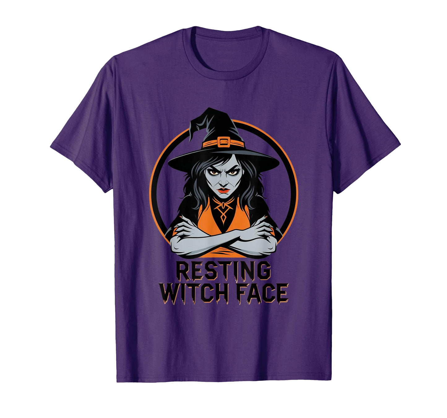 Resting Witch Face – Funny Halloween Design T-Shirt