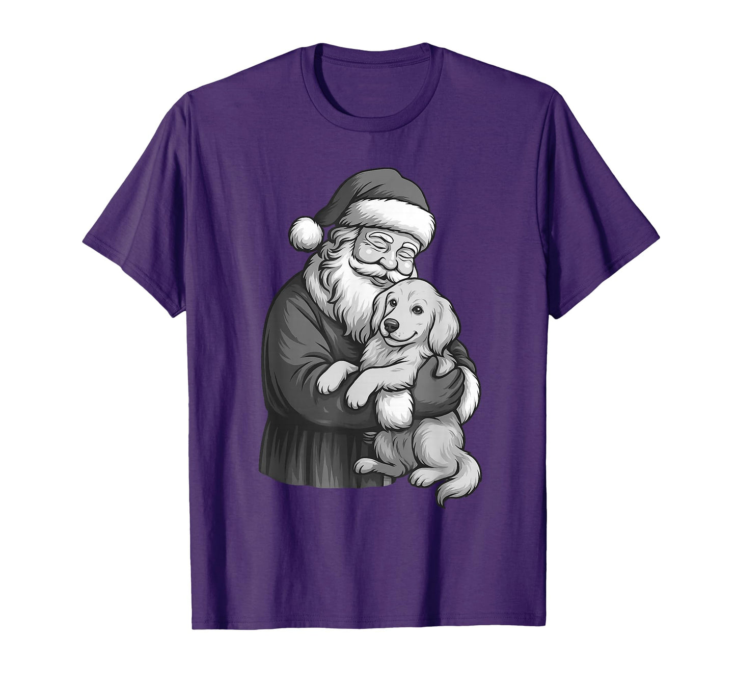 Golden Retriever Santa Claus Christmas Dog Lover T-Shirt