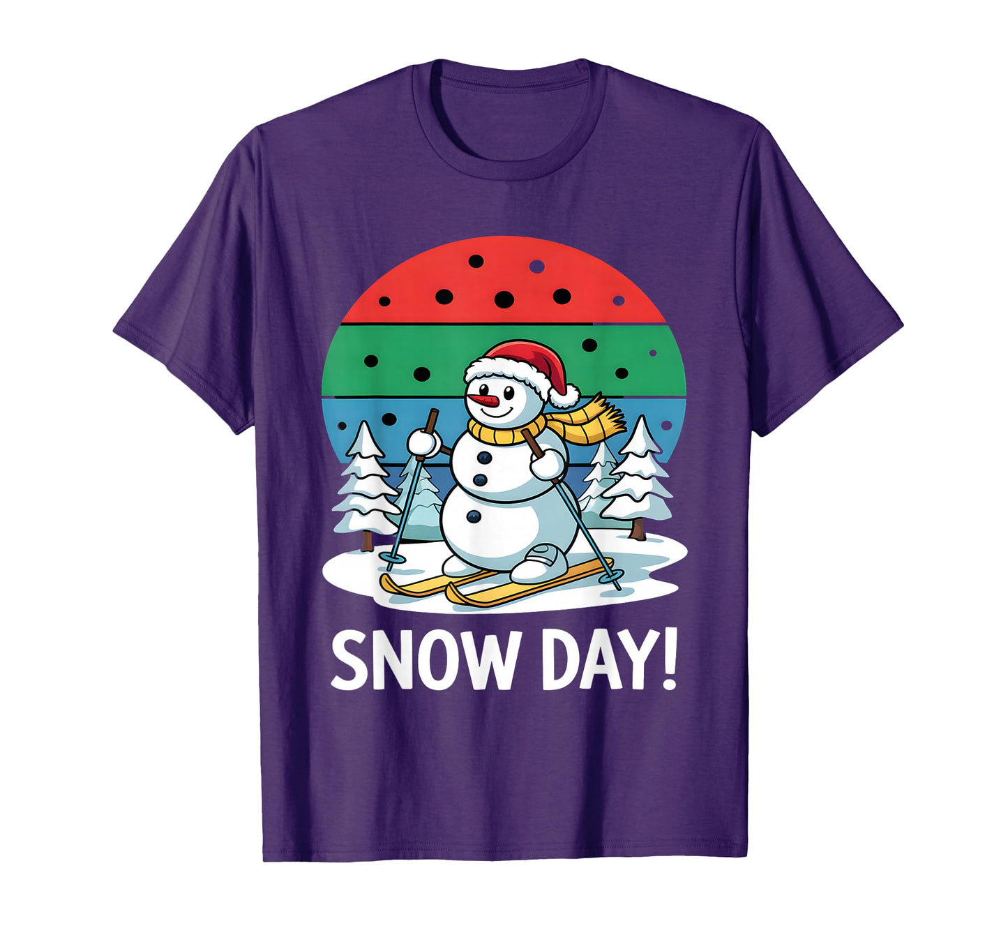 Funny Snowman Christmas Santa Snow Days Party Costume T-Shirt