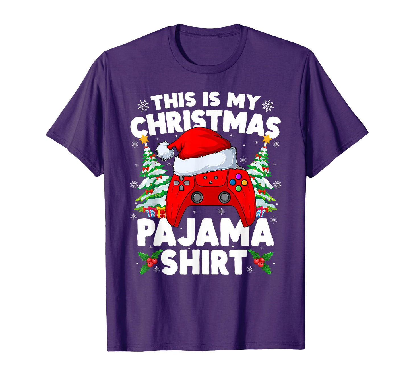 This is My Christmas Pajamas Video Game Gamer Boys Teens T-Shirt