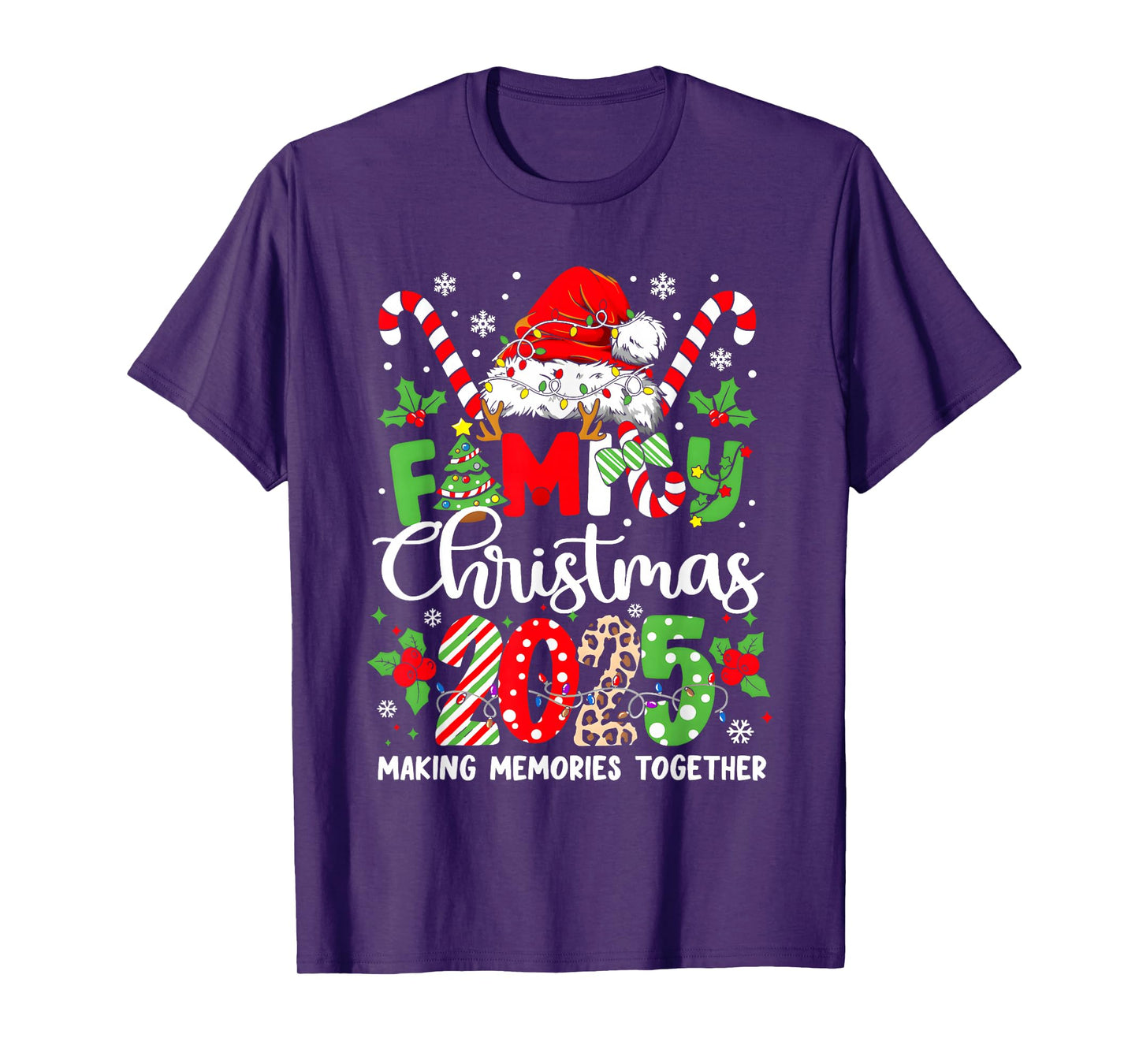 Family Christmas 2025 Matching Outfit Xmas Squad Santa T-Shirt