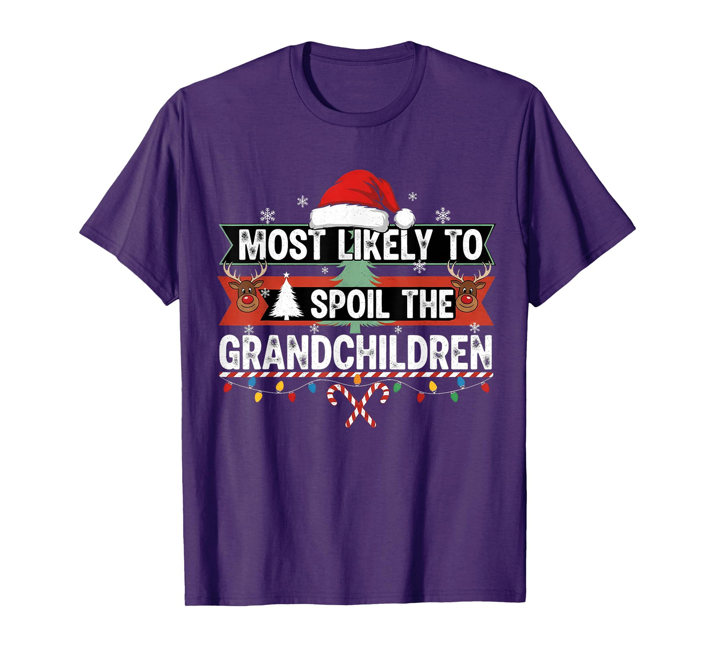 Christmas Party Most Likely to Spoil The Grandchild Fun T-Shirt