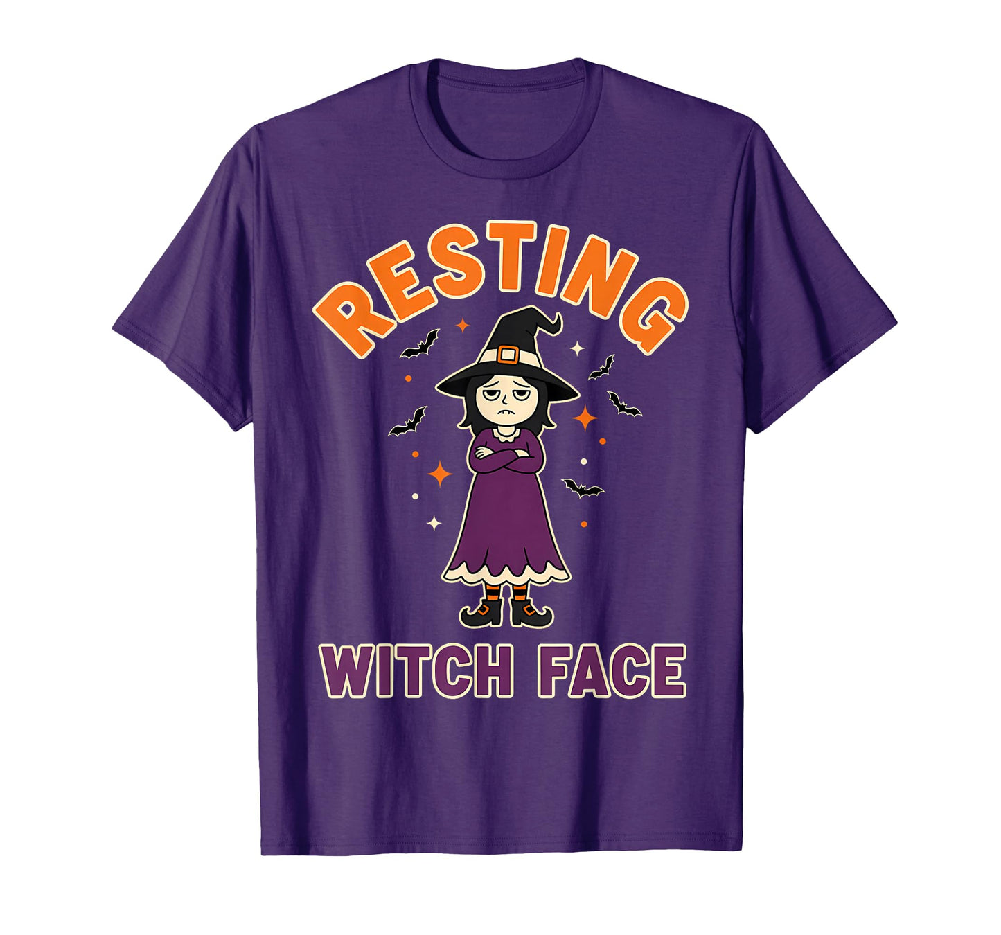 Resting Witch Face Funny Halloween Witch Spooky T-Shirt