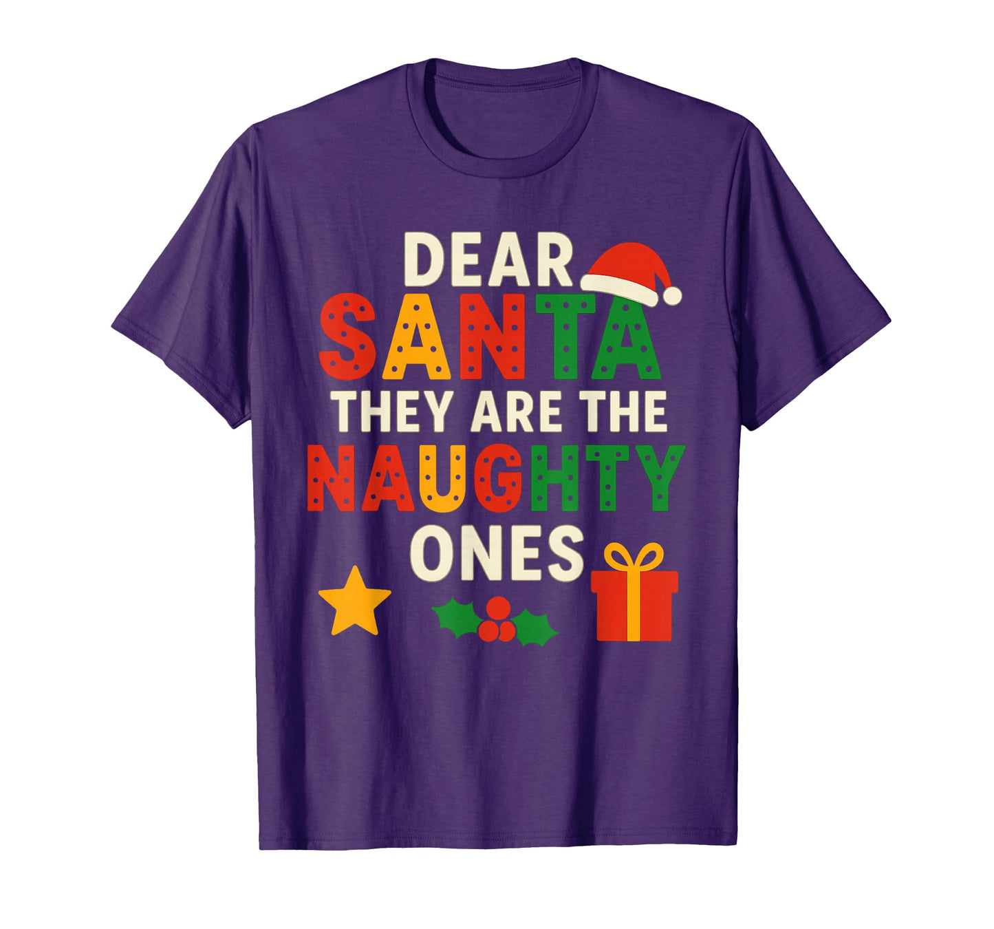 Dear Santa They are The Naughty Ones Christmas Ornaments T-Shirt