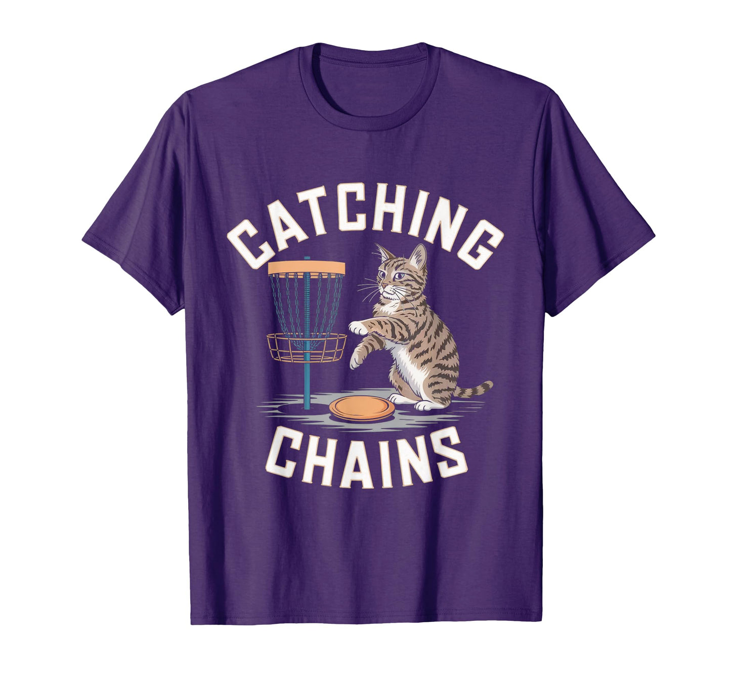 Funny Disc Golf Cat Lover Men Women Disc Golf Player Golfer T-Shirt