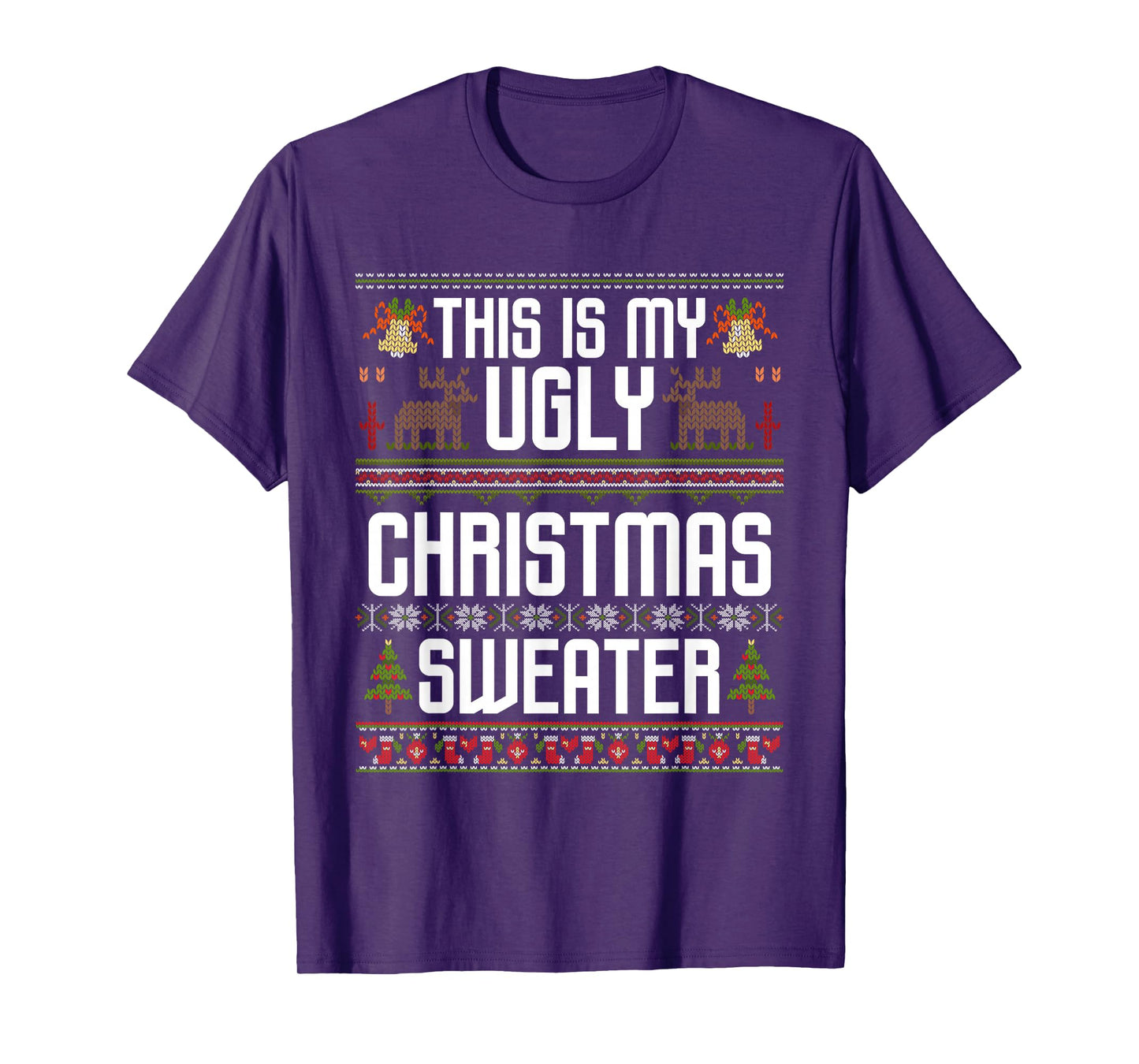 This is My Ugly Christmas Holiday Funny Xmas Matching Family T-Shirt