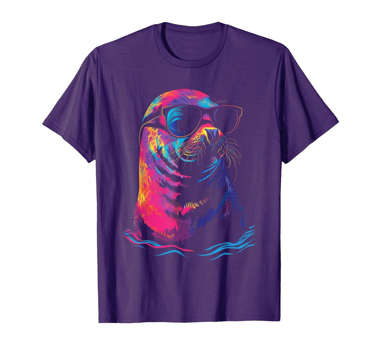 Seal Sunglasses Sea Lion Ocean Animal T-Shirt