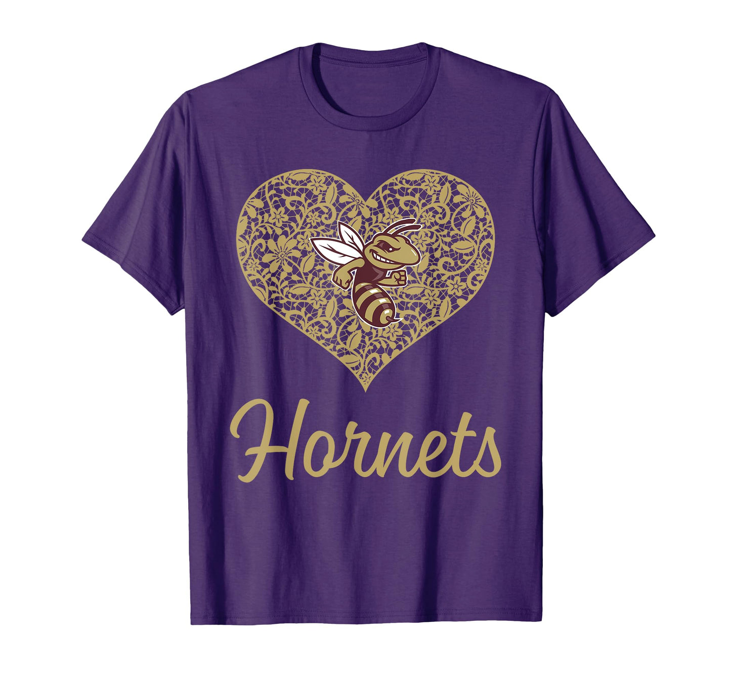 Licking Heights Hornets Logo Lace Heart HS T-Shirt