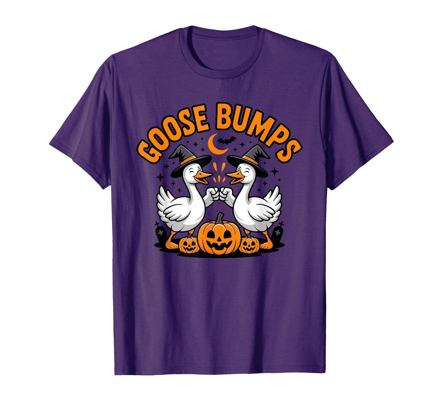 Funny Witch Silly Goose Bumps Halloween Goosebumps T-Shirt