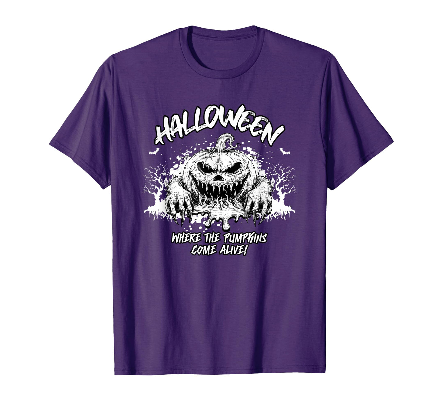 Halloween Where The Pumpkins Come Alive Witch Hat Magic T-Shirt