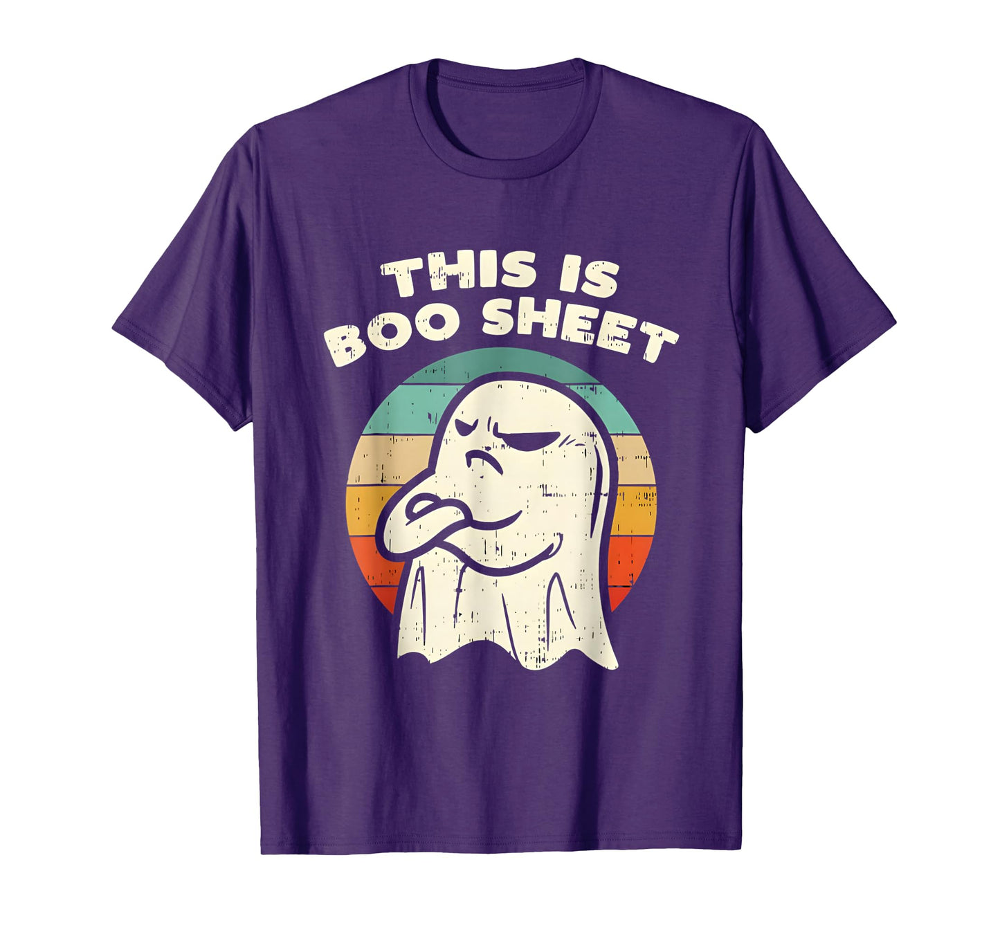 This is a Boo Sheet Ghost Retro Halloween Costume T-Shirt T-Shirt