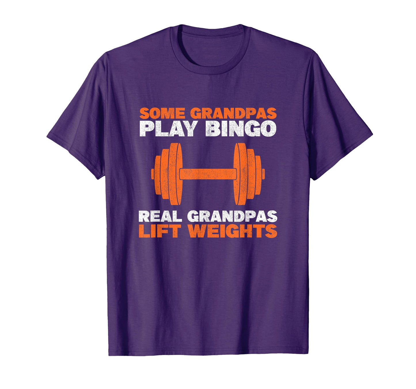 Grandpa Lift Weights Bodybuilding Grandfather Weightlifting T-Shirt