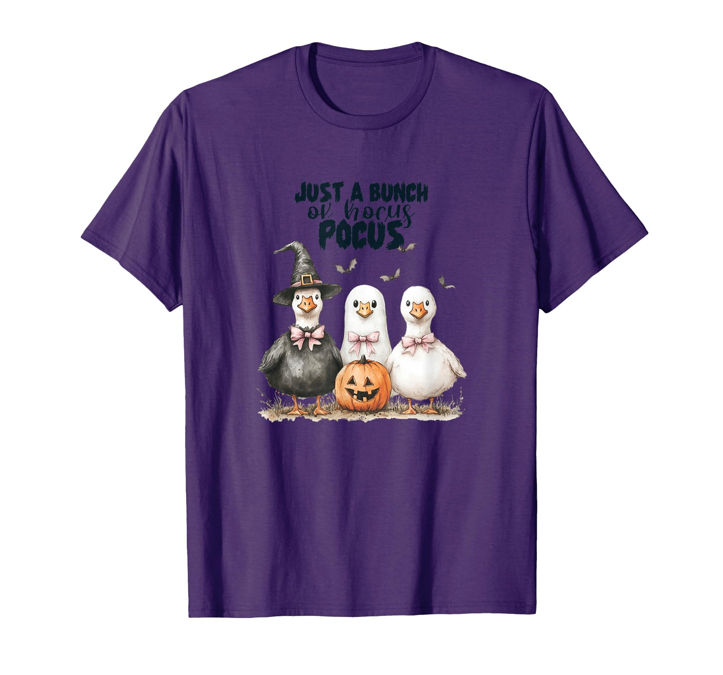 Funny Halloween Goose, Witch Ghost Cute Pet Costume T-Shirt