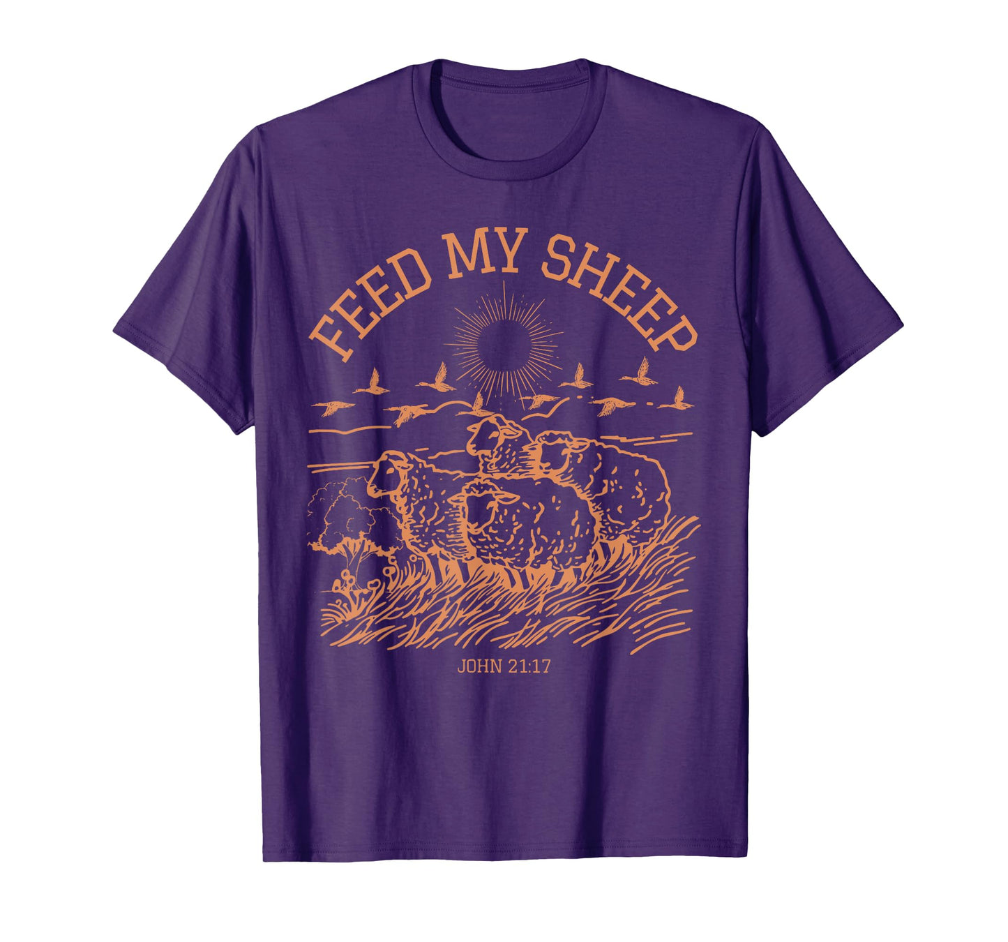 Feed My Sheep Faith Bible Verse Religious Jesus Christian T-Shirt