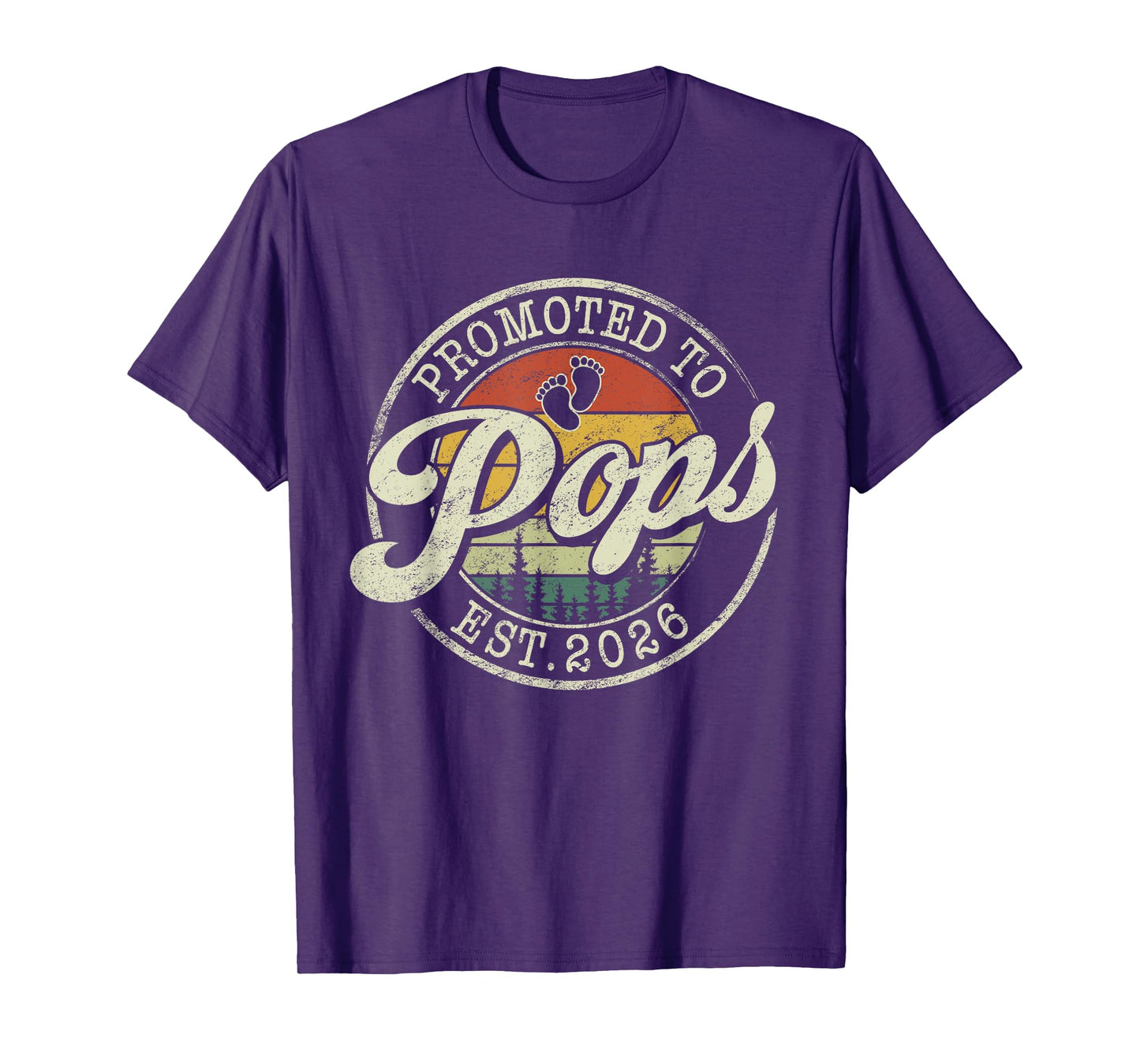 Promoted To Pops Est 2026 Pregnancy Announcement T-Shirt
