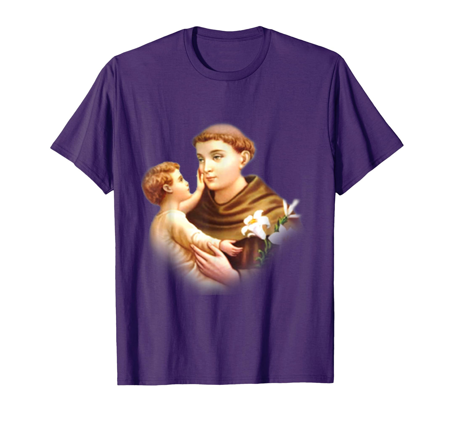 St Anthony of Padua Vintage Catholic Saint Infant Jesus T-Shirt