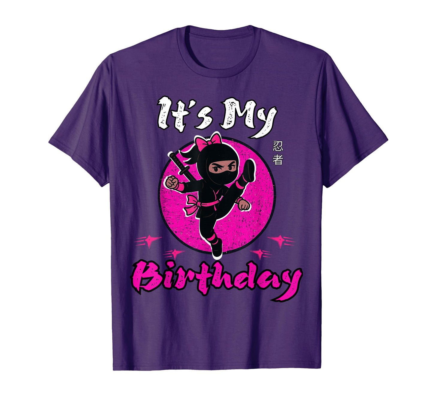 It's My Birthday Ninja for Girl Funny Girl Ninja Birthday T-Shirt